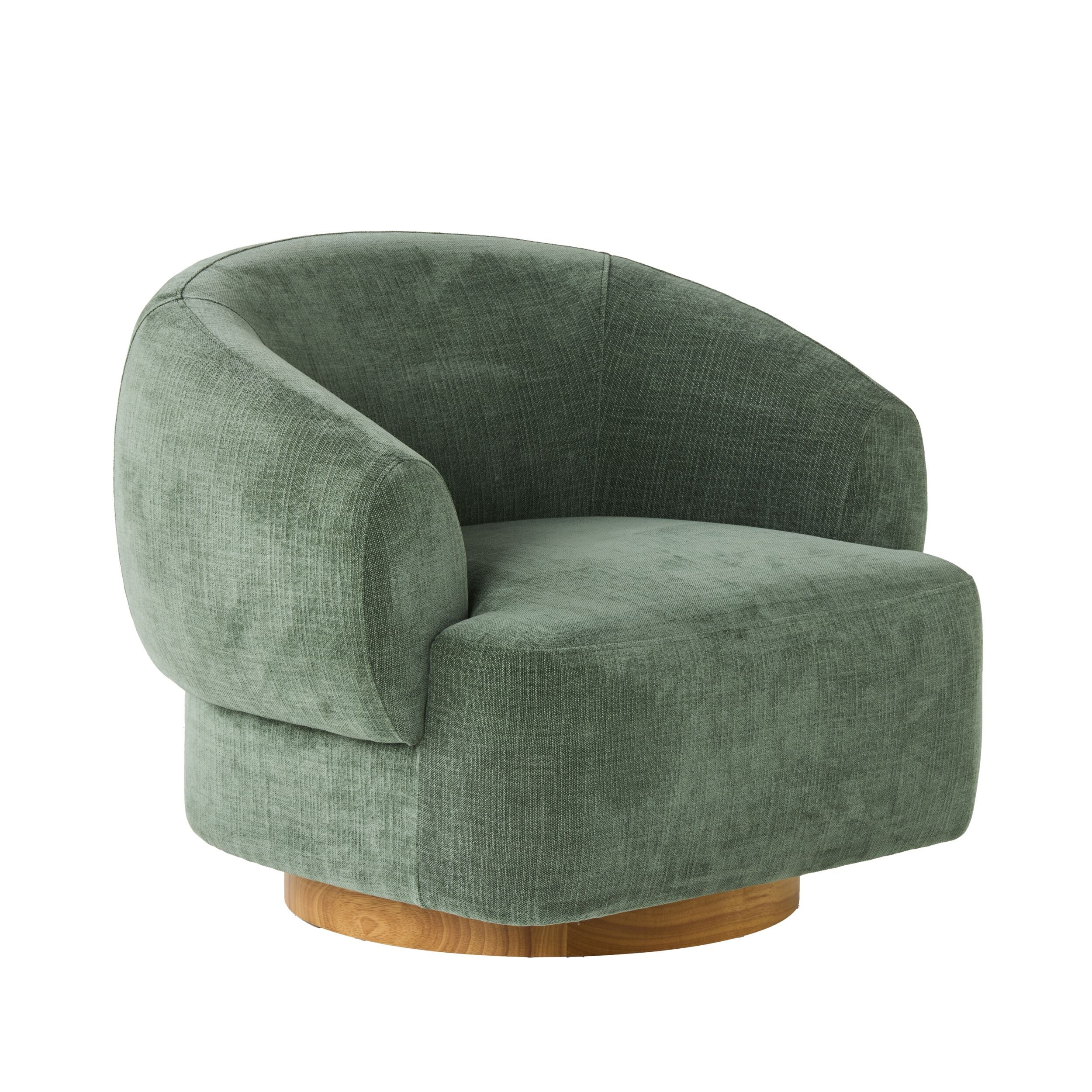 Lyra Swivel Occasional Chair Solace Moss - Image 2
