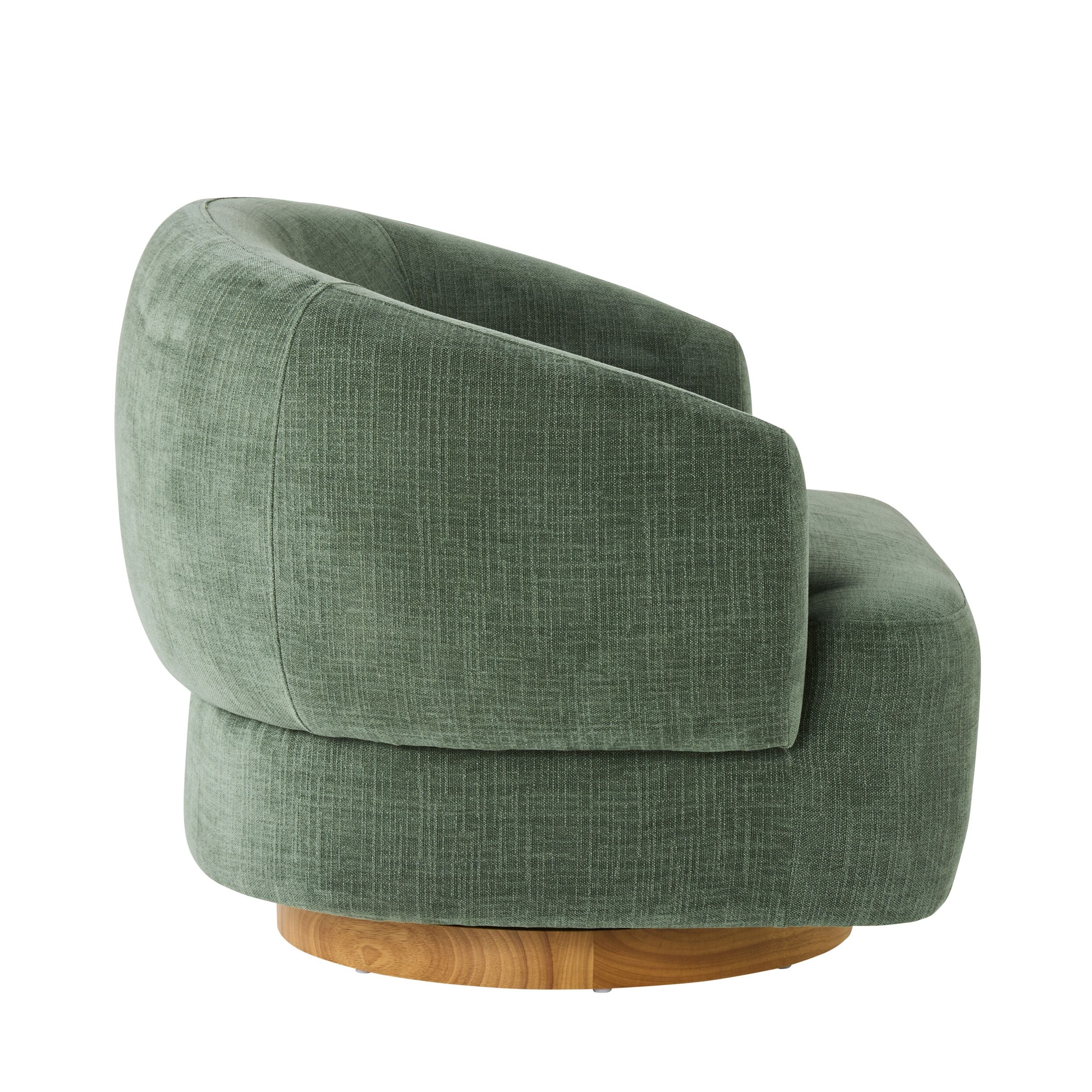 Lyra Swivel Occasional Chair Solace Moss - Image 3