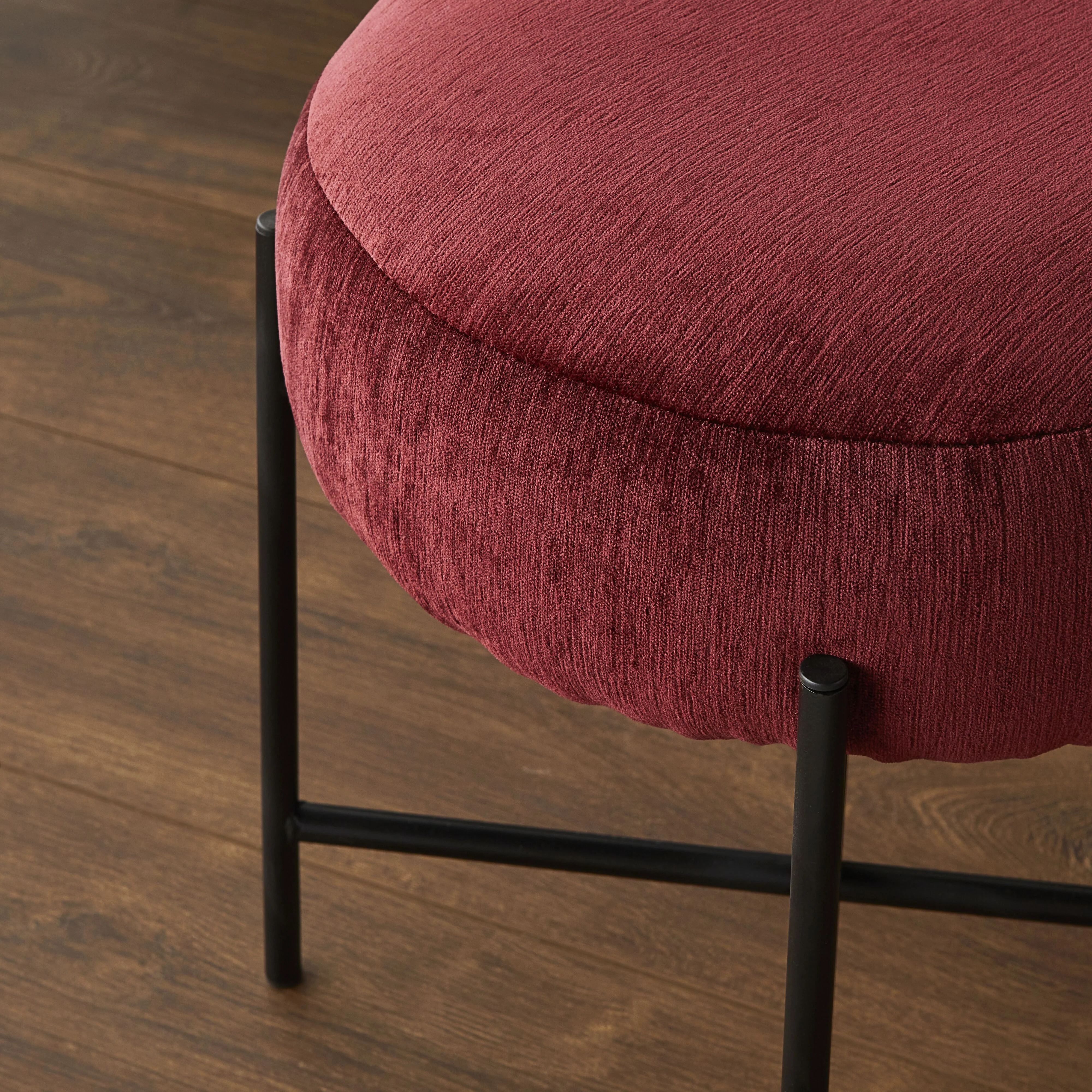 Mads Footstool Plum - Image 4