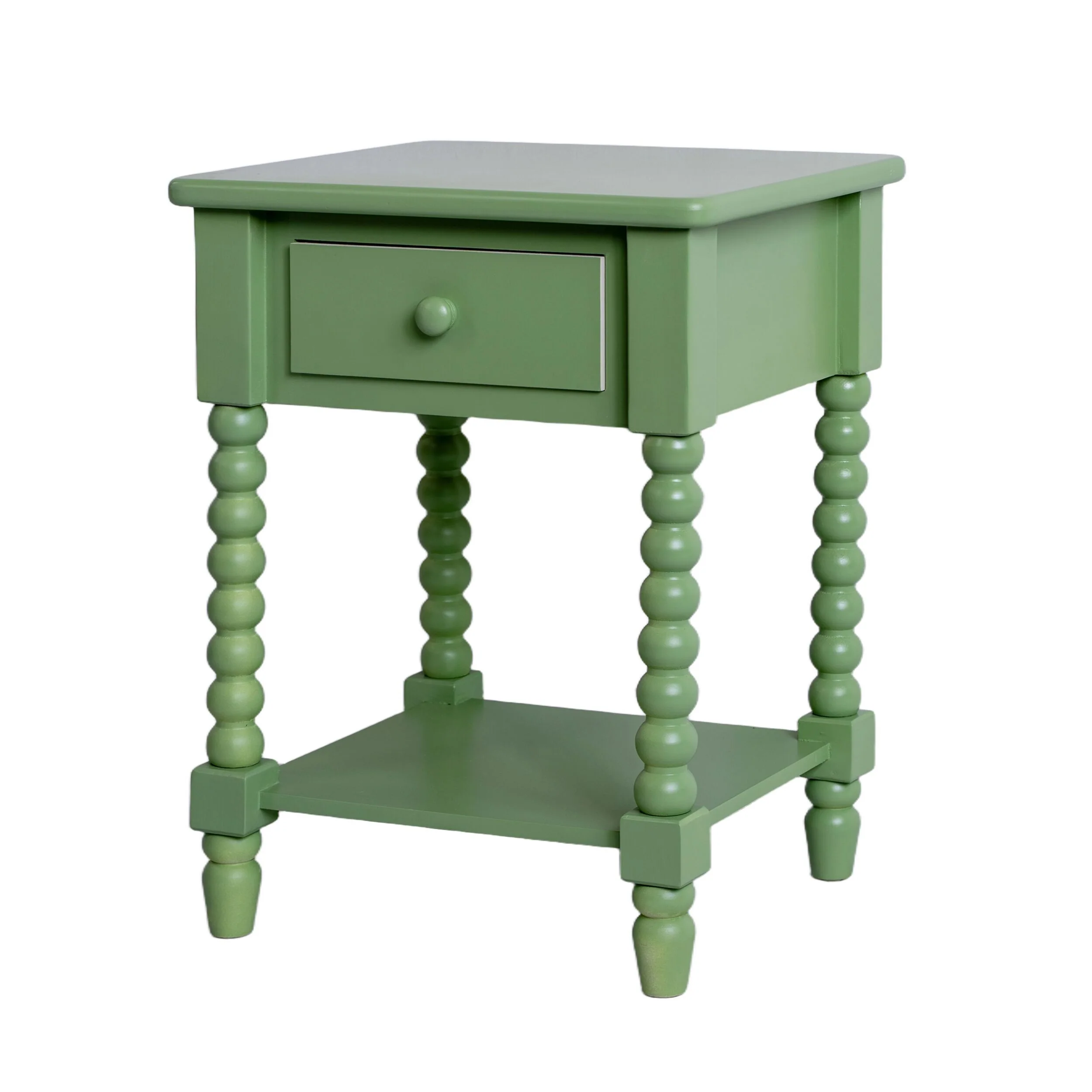 Maisie 1 Drawer Bedside Green - Image 2