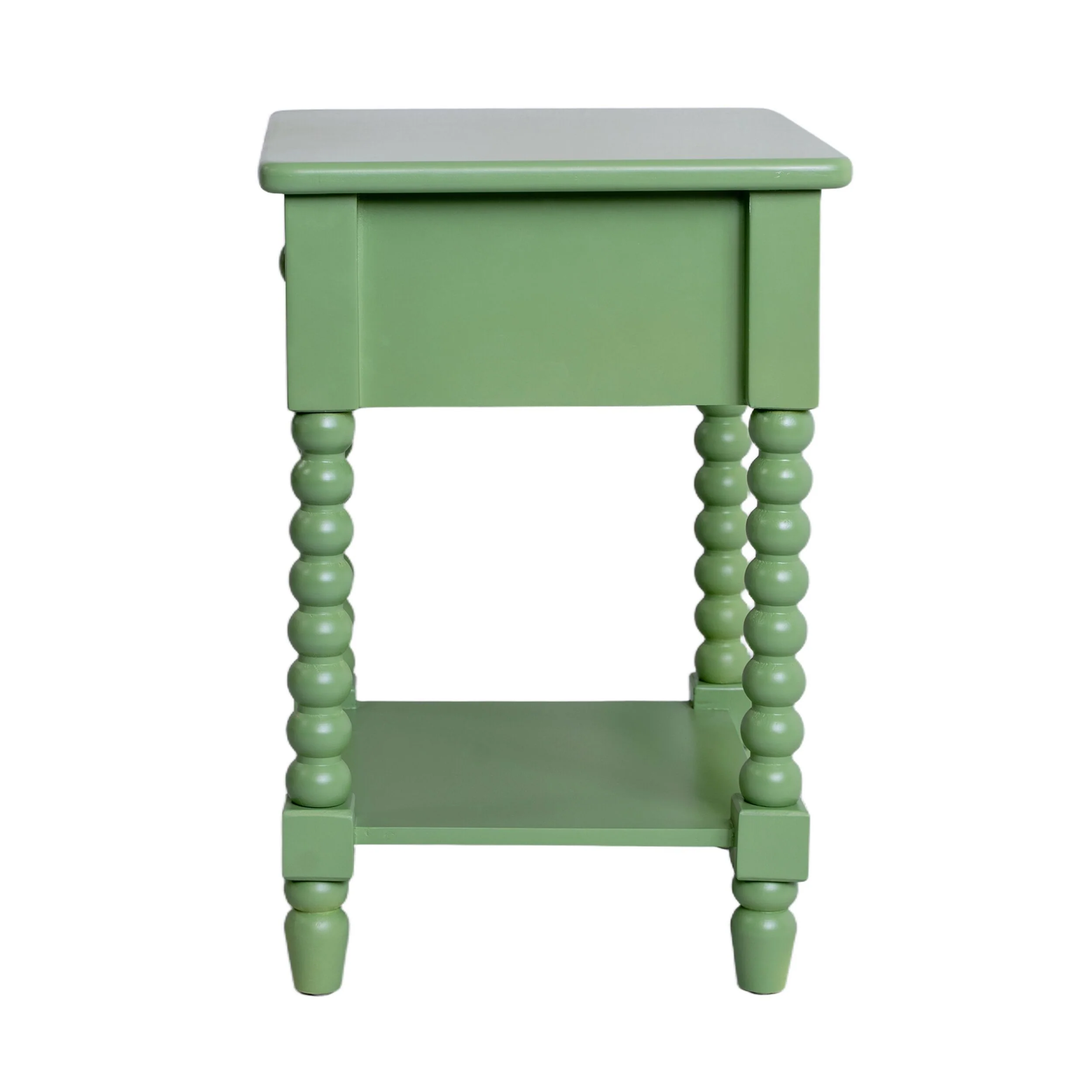 Maisie 1 Drawer Bedside Green - Image 3