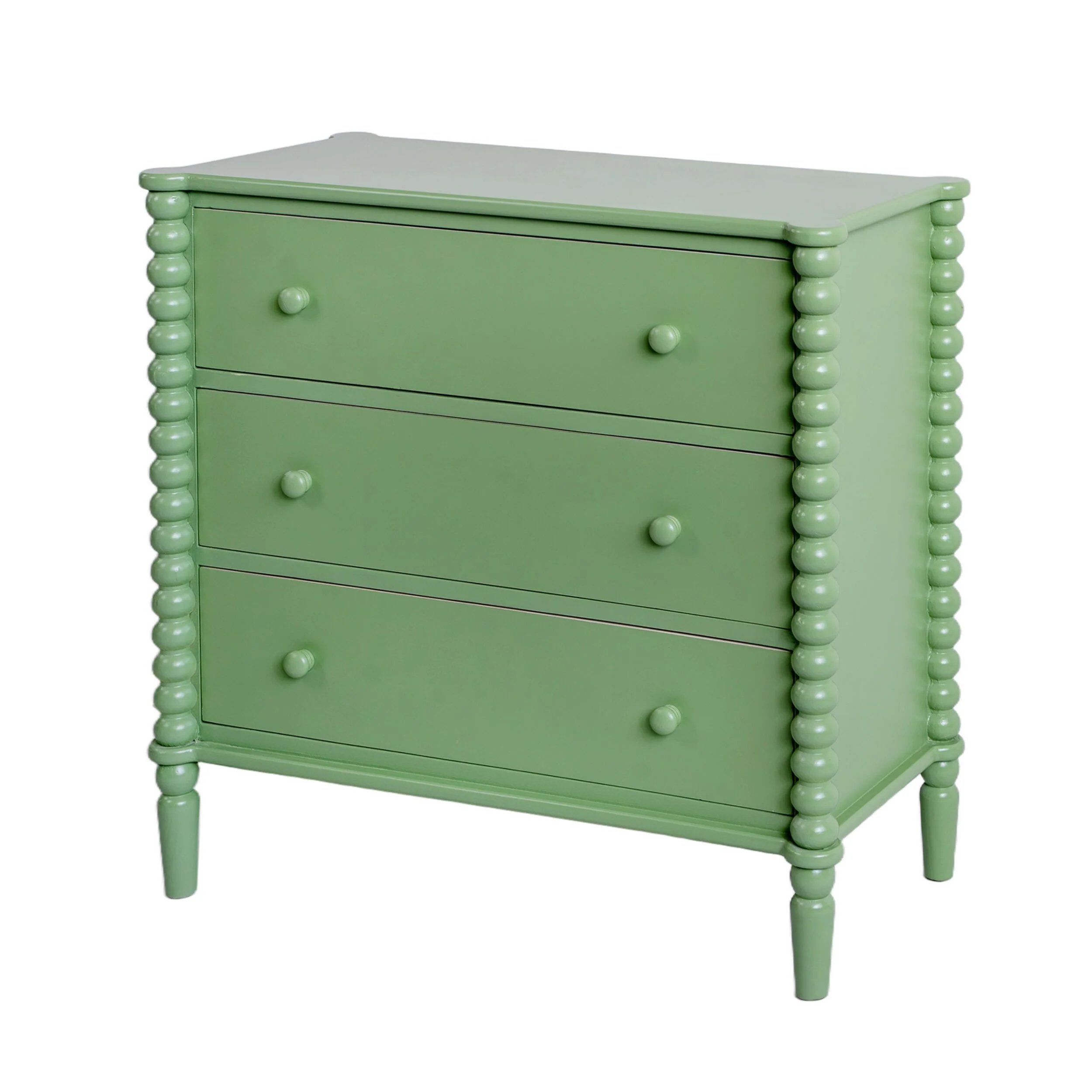 Maisie 3 Drawer Chest Green - Image 2