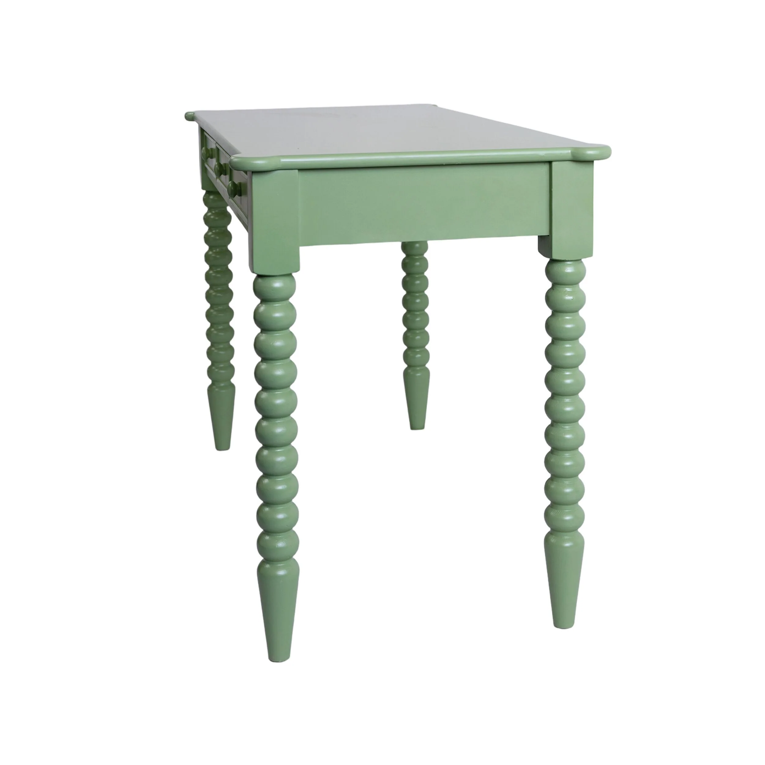 Maisie 3 Drawer Desk Green - Image 4