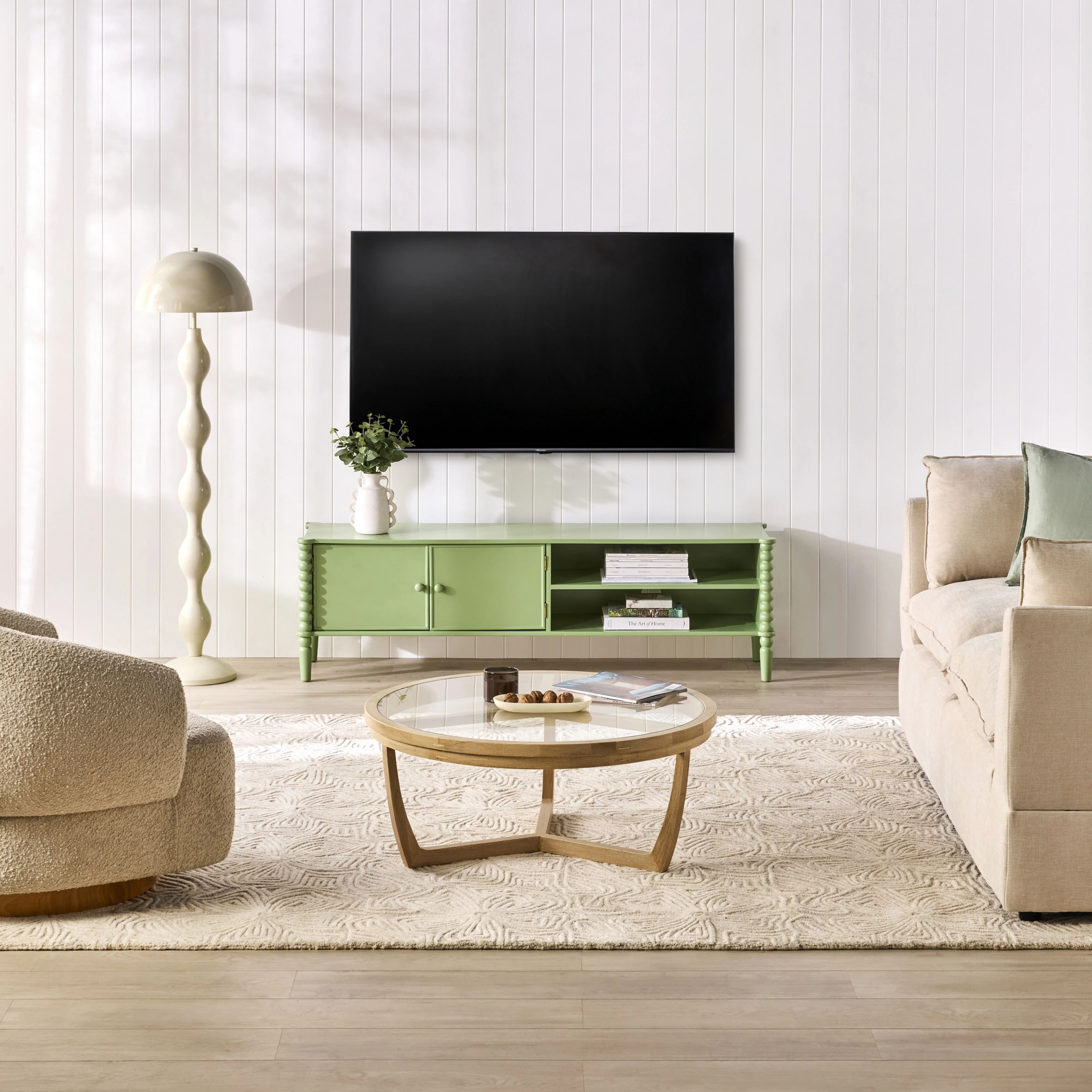 Maisie Entertainment Unit 160cm Green - Image 8