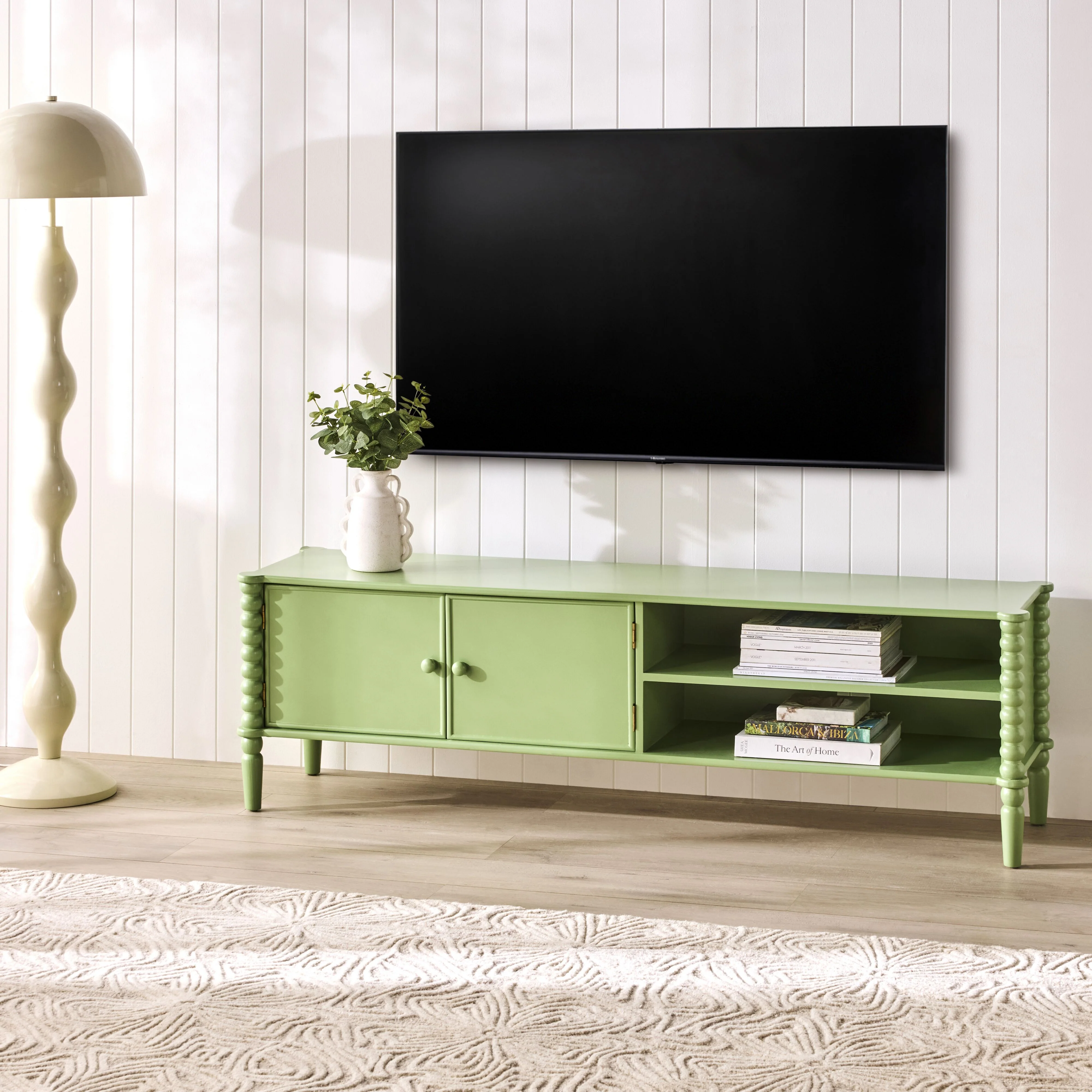 Maisie Entertainment Unit 160cm Green - Image 9