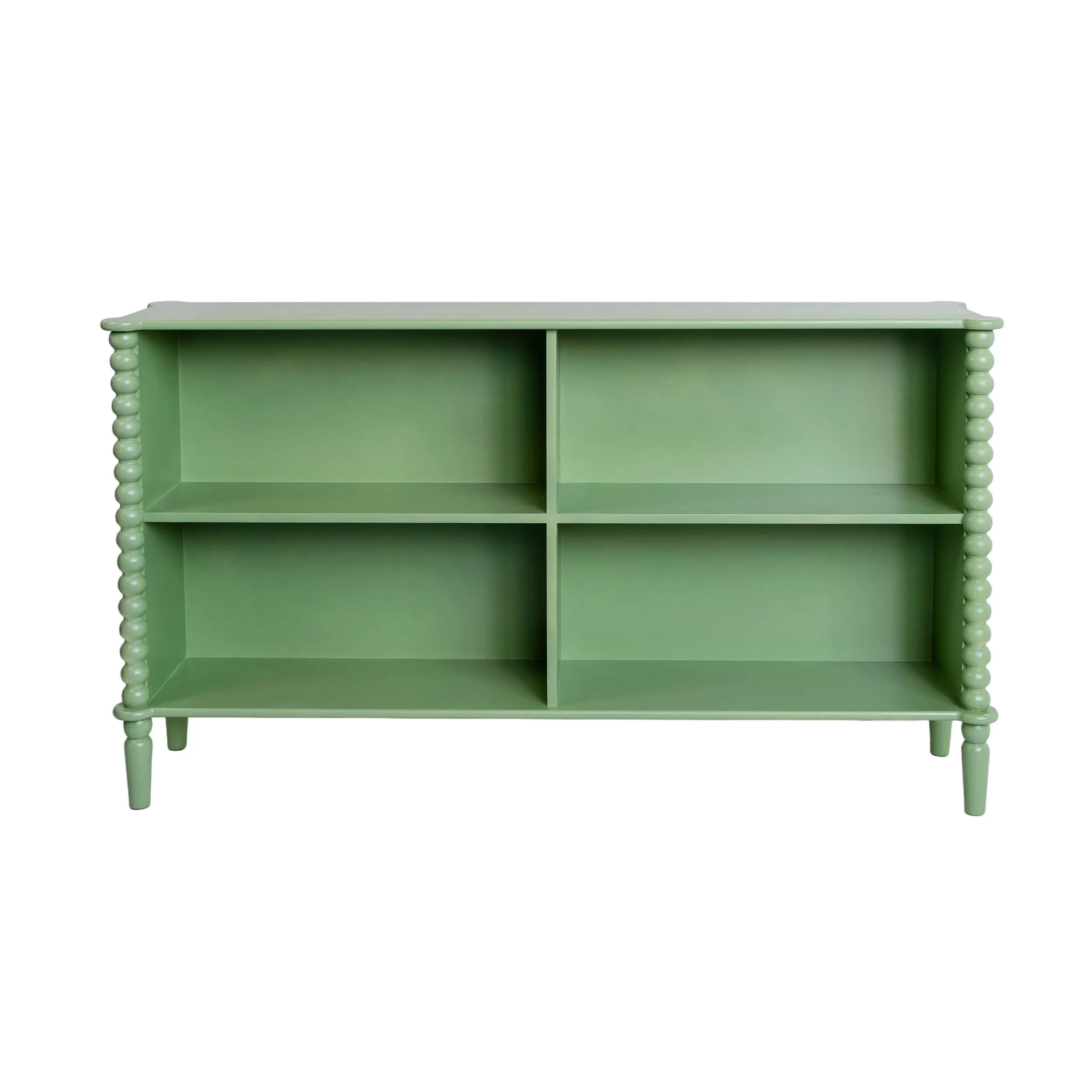 Maisie Low Bookcase Green 140x32x80cm