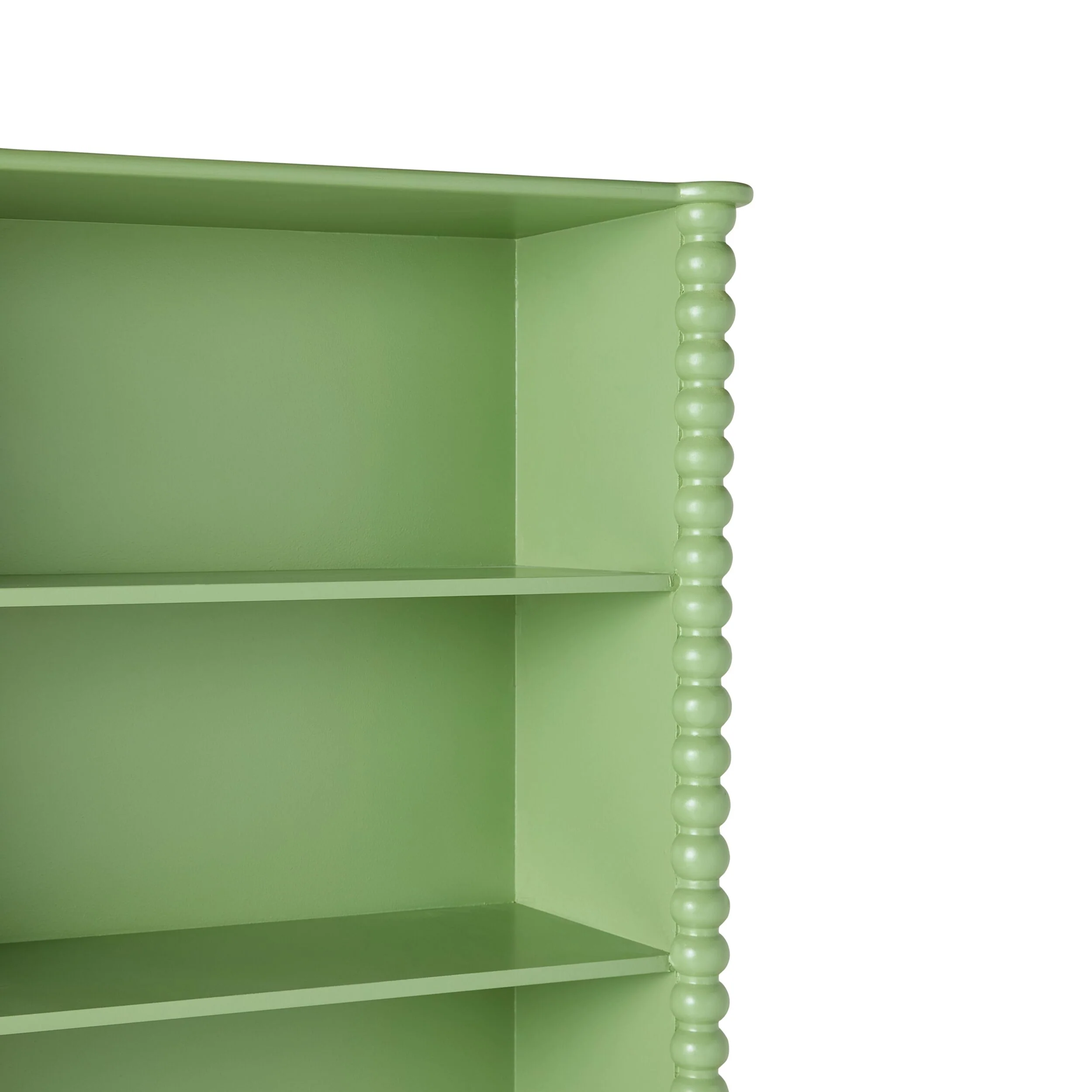 Maisie Tall Bookcase Green 90x32x170cm - Image 5