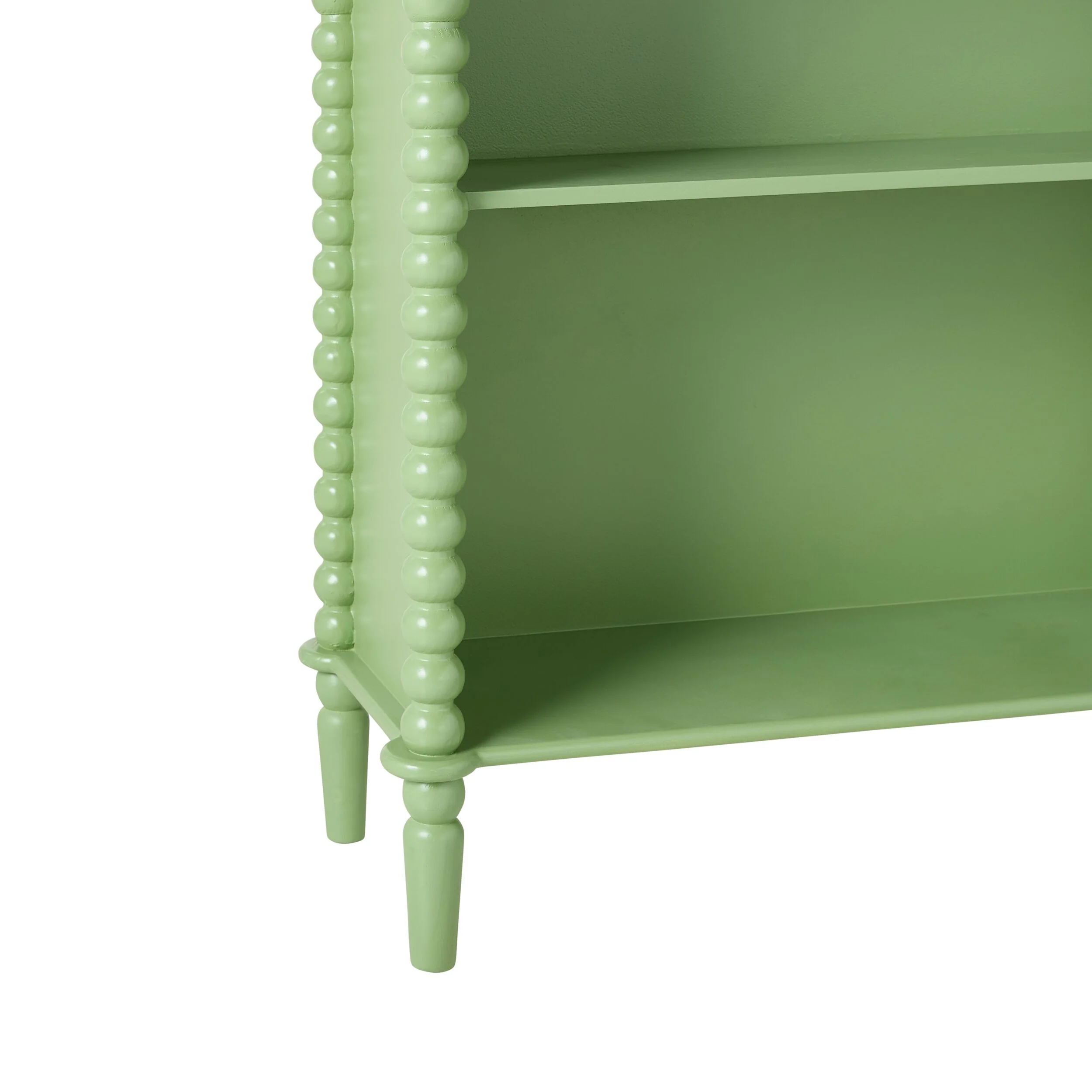 Maisie Tall Bookcase Green 90x32x170cm - Image 6