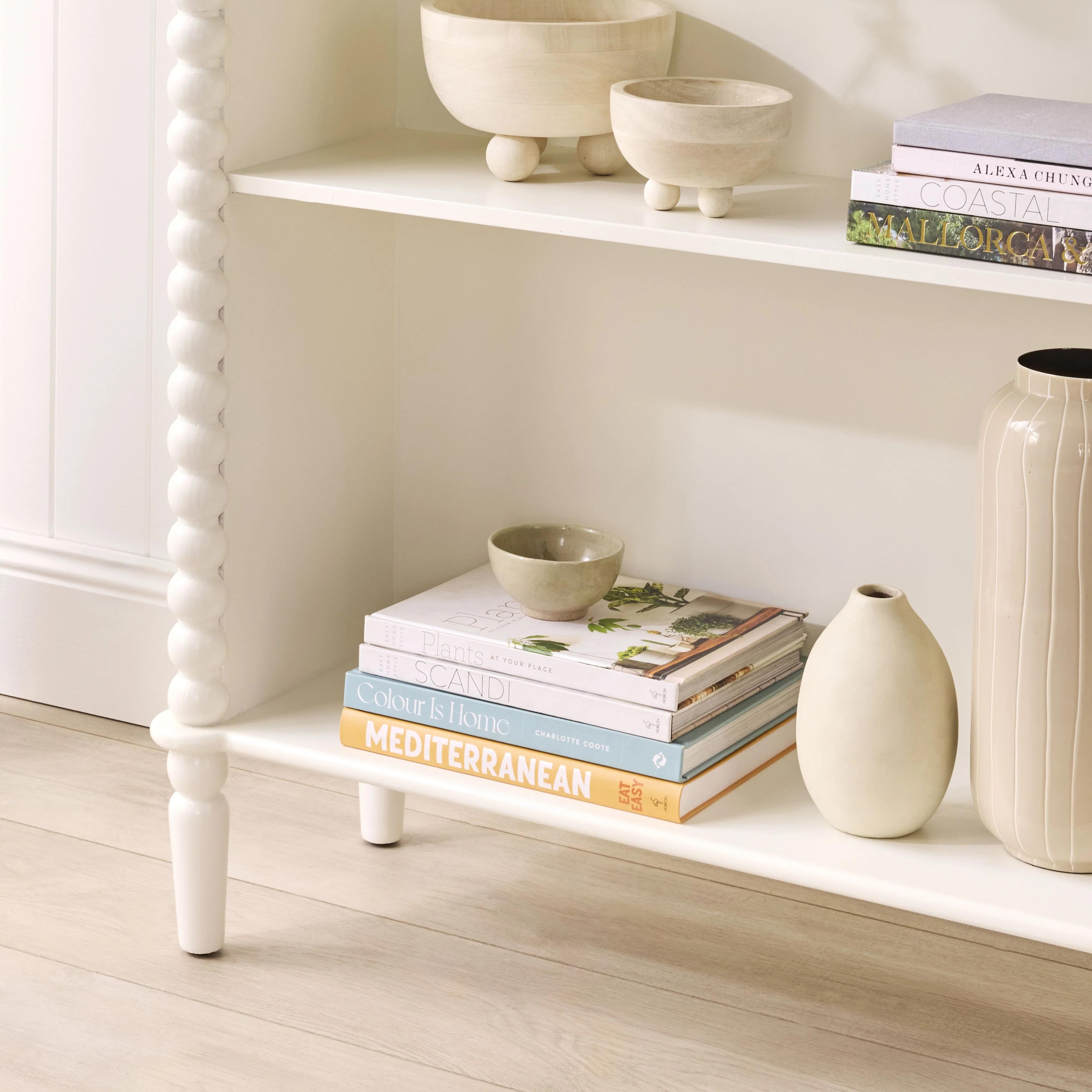 Maisie Tall Bookcase White 90x170cm - Image 10
