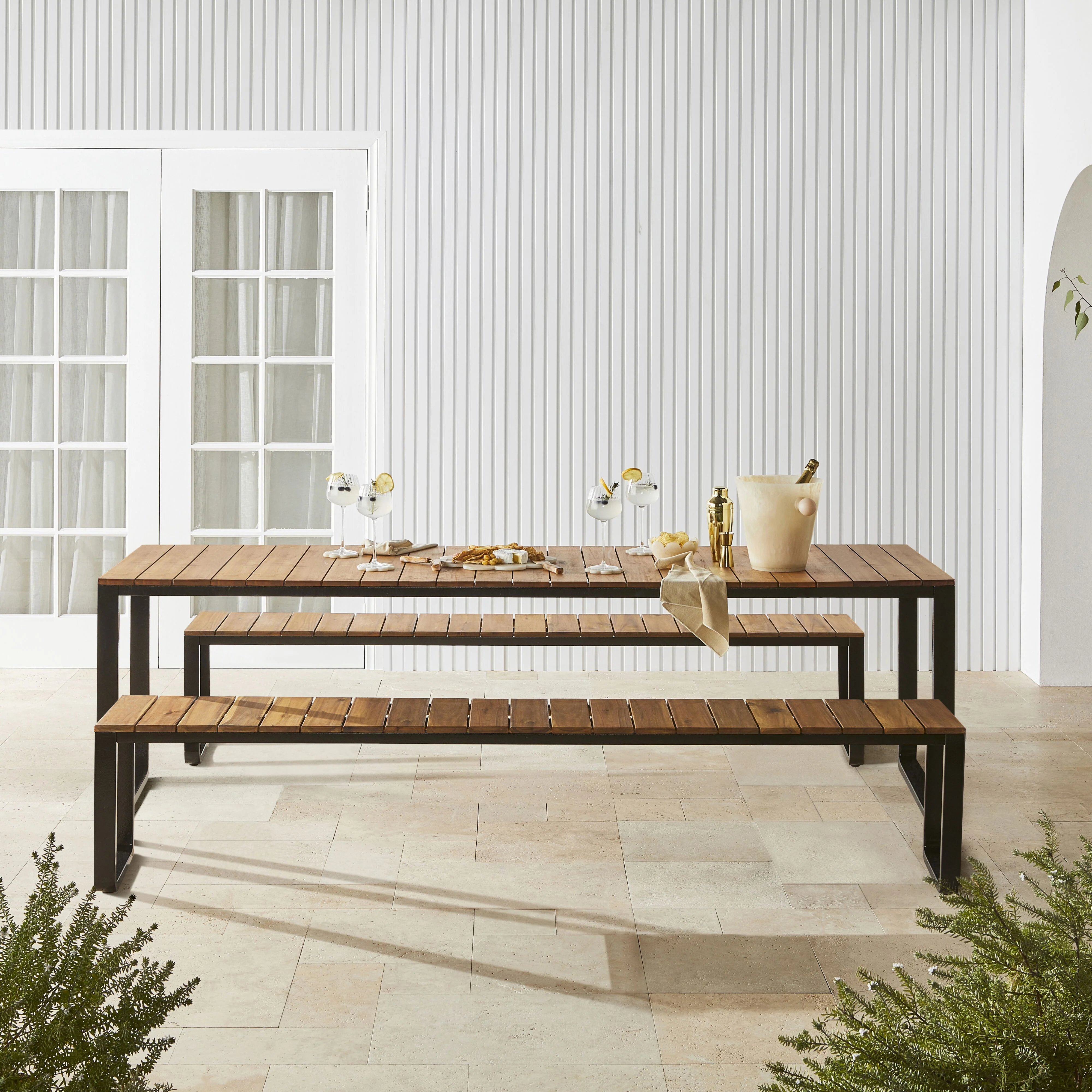 Malia Outdoor Bench 220cm - Image 6