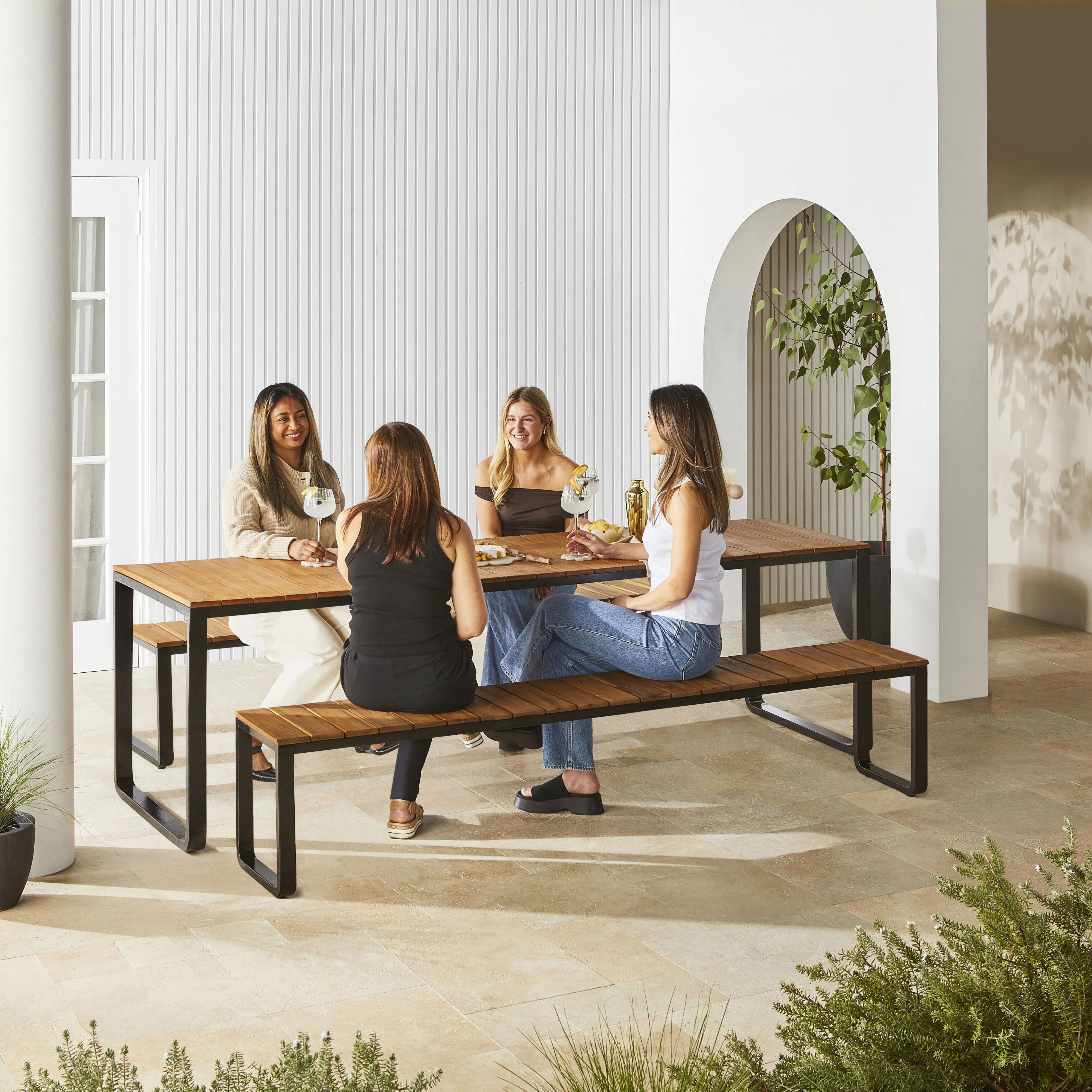 Malia Outdoor Bench 220cm - Image 8
