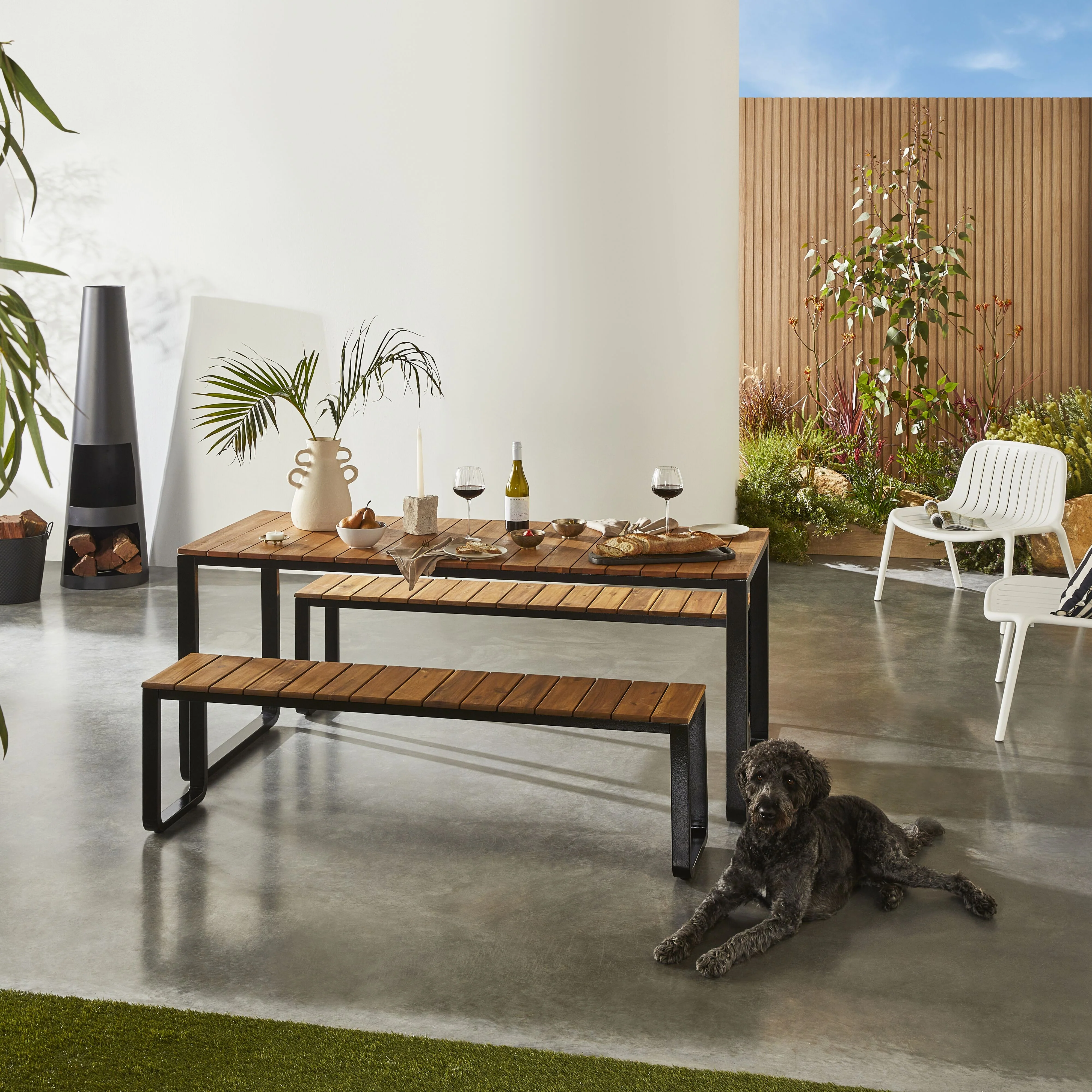 Malia Outdoor Dining Bench 160cm - Image 8