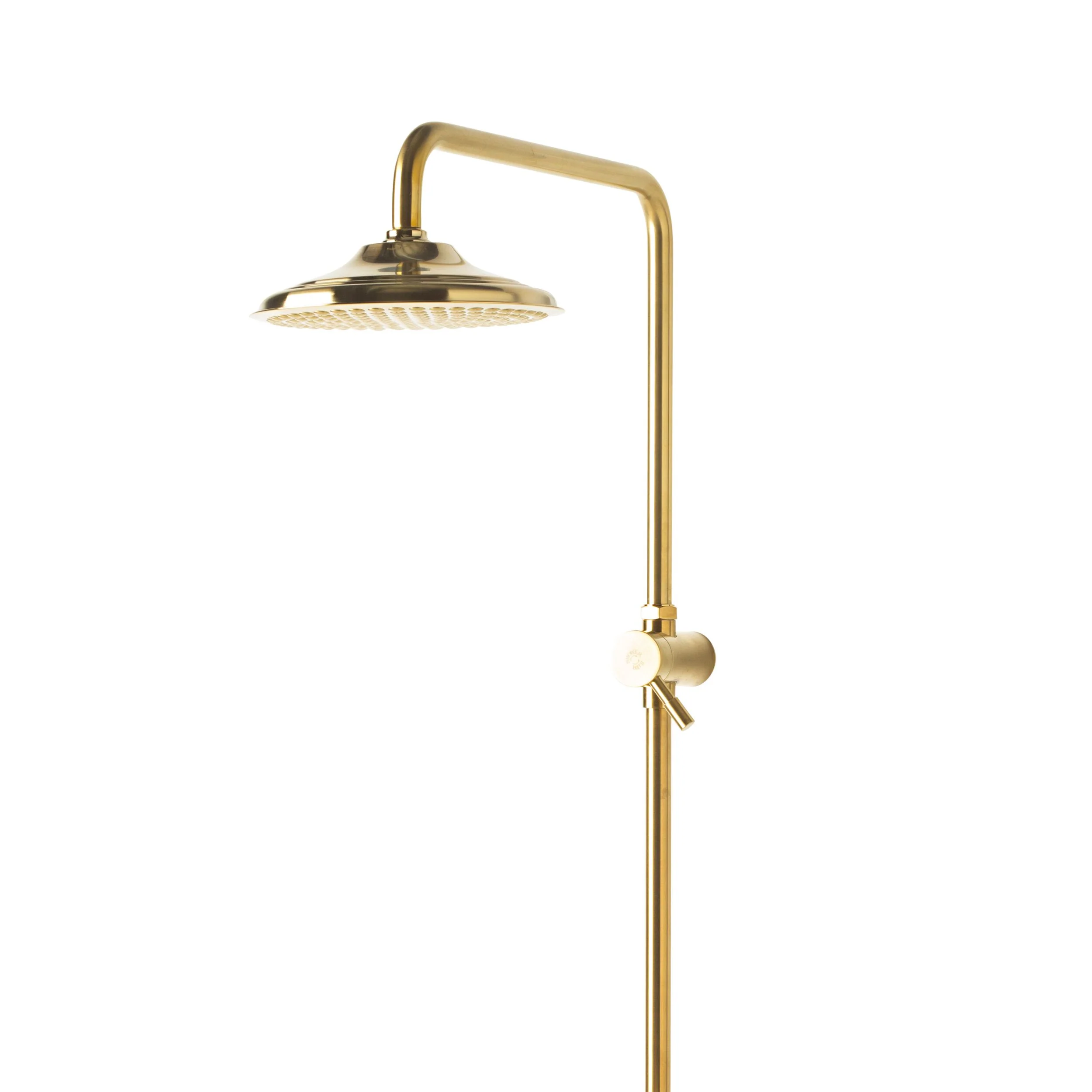 Malvern Shower Rail Brushed Brass - Image 5