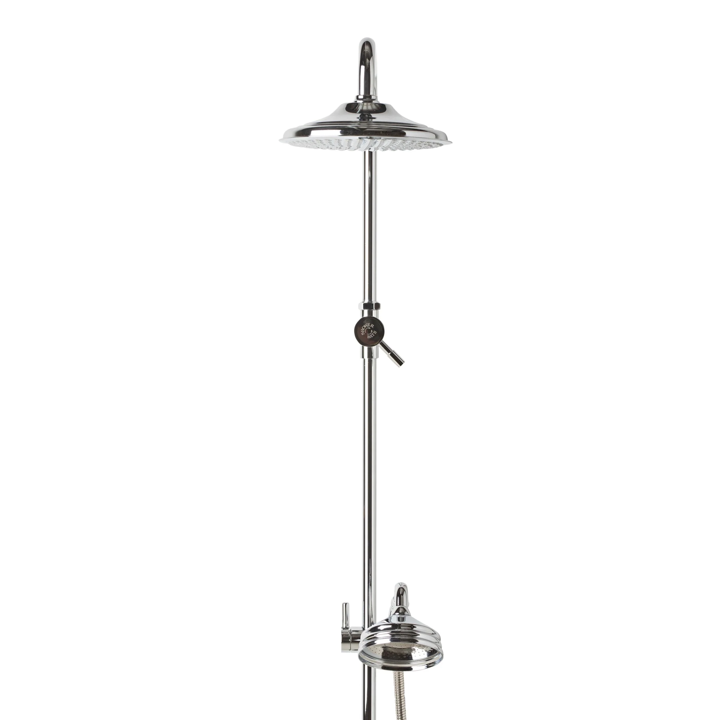 Malvern Shower Rail Chrome - Image 3