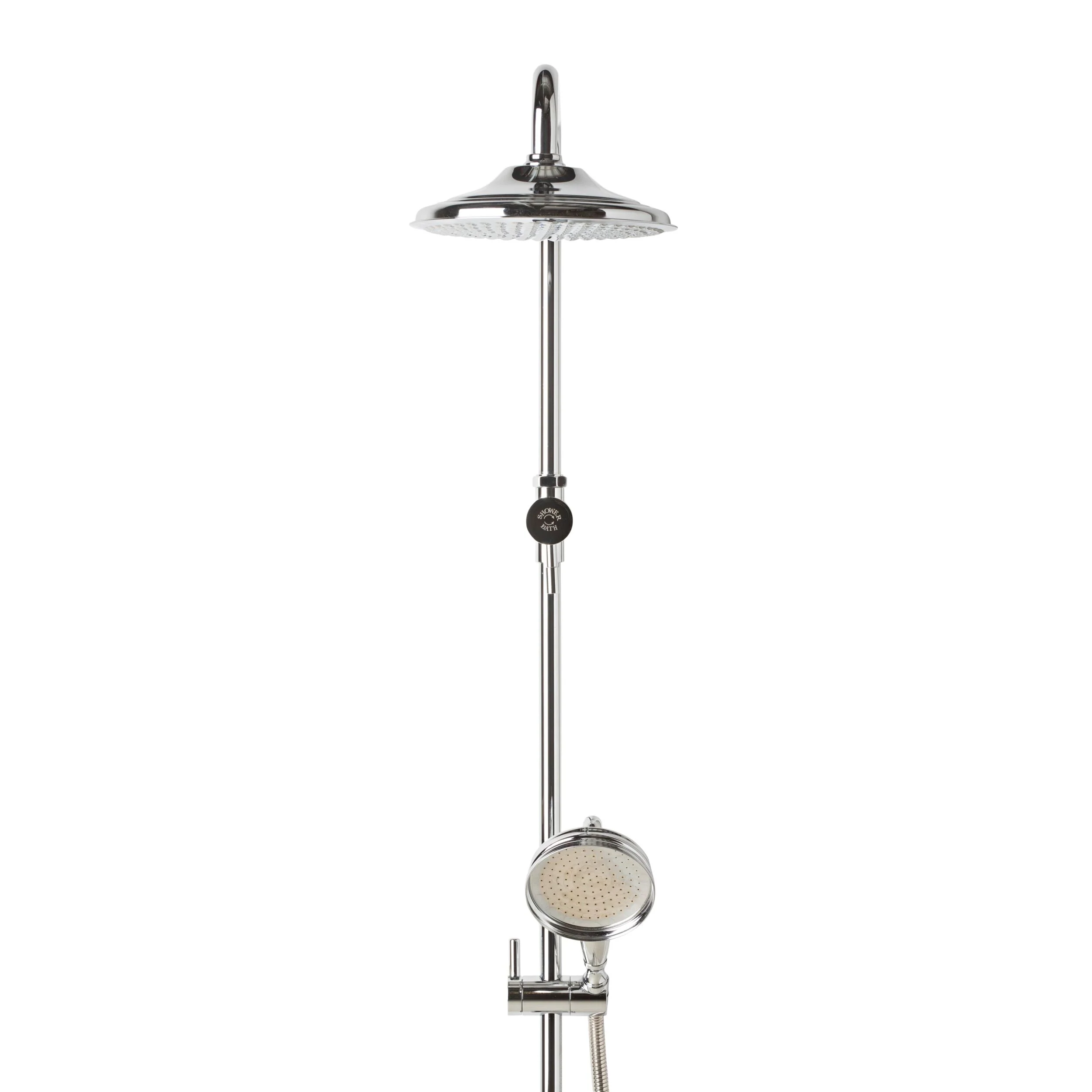 Malvern Shower Rail Chrome - Image 4