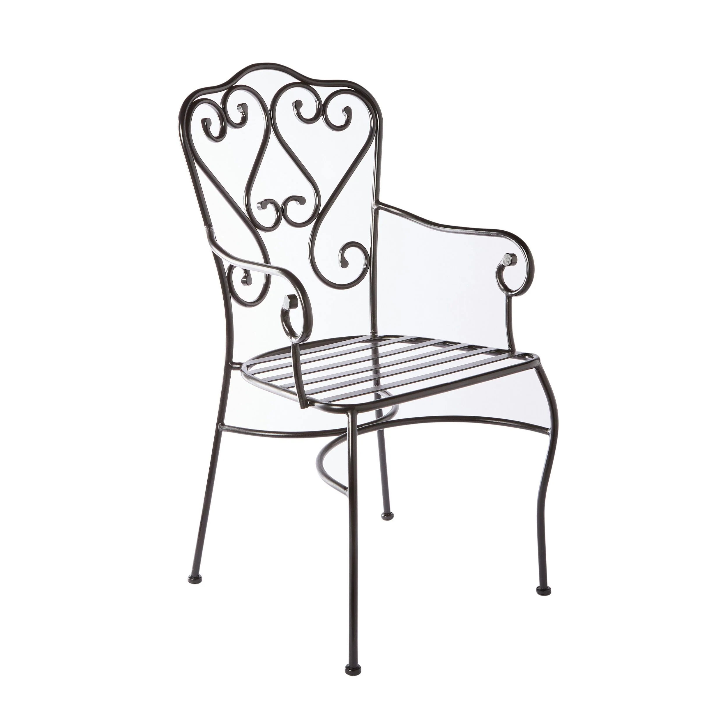 Manette Outdoor Dining Chair Black M2 - Image 2