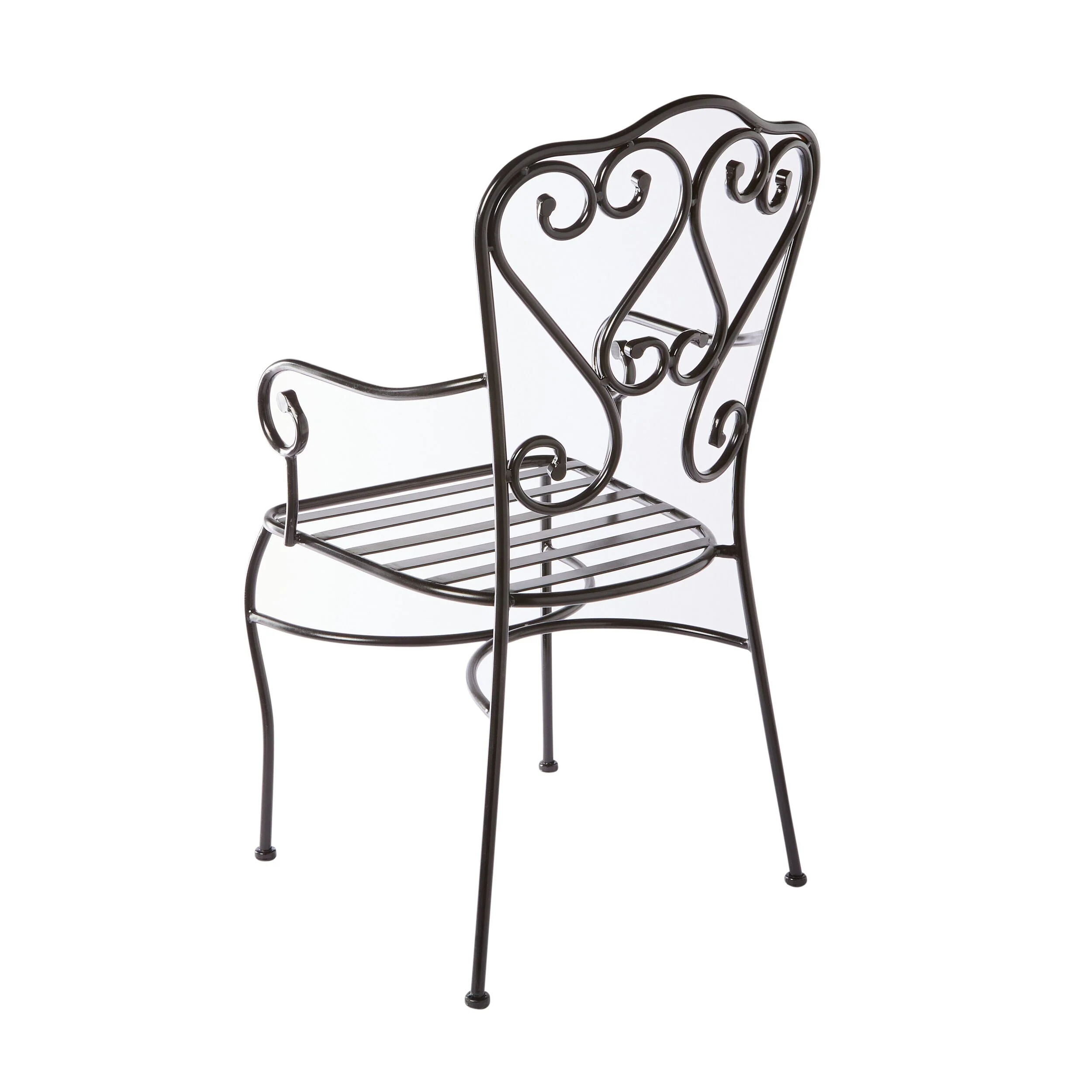Manette Outdoor Dining Chair Black M2 - Image 4