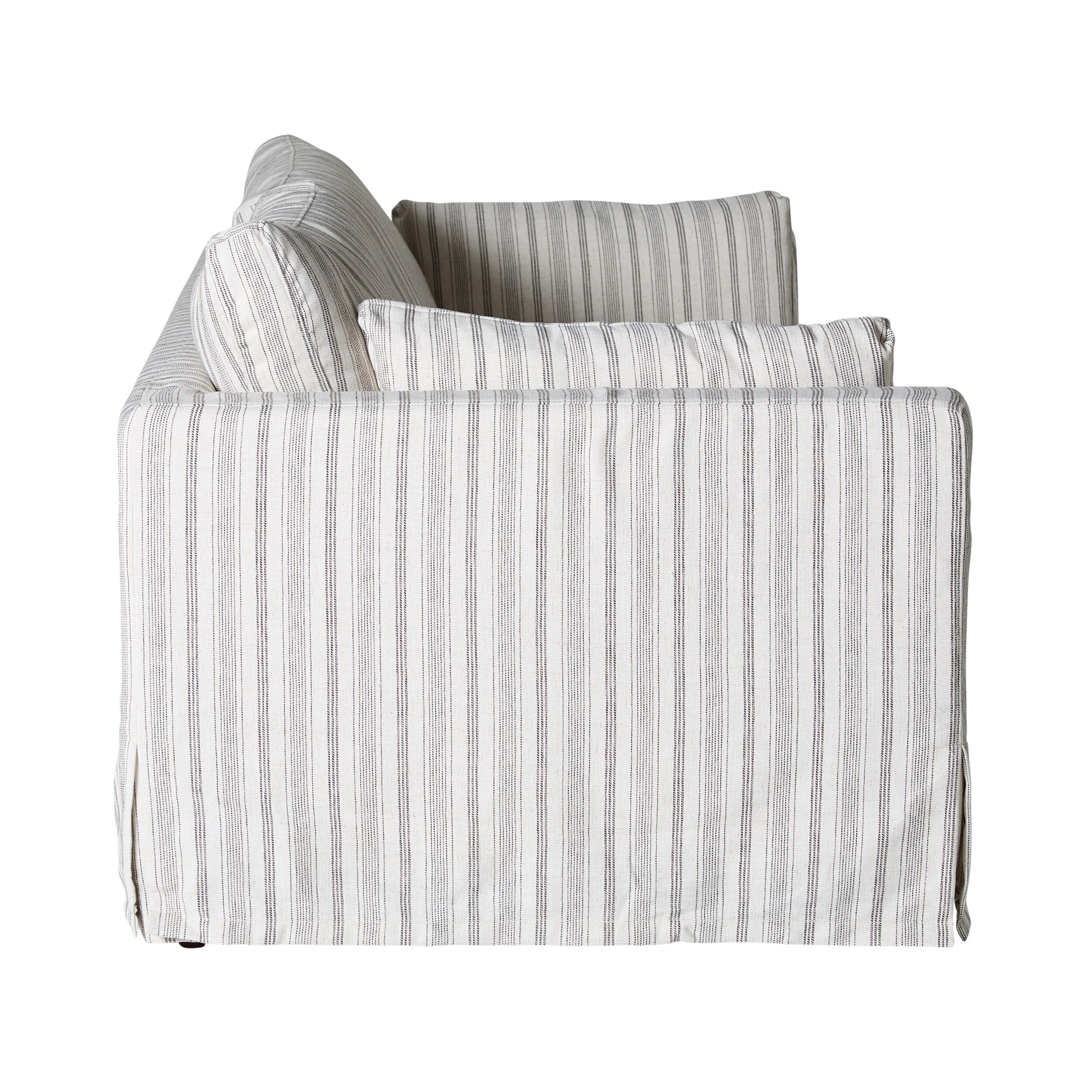 Manon 3 Seater Sofa Linen Stripe - Image 3