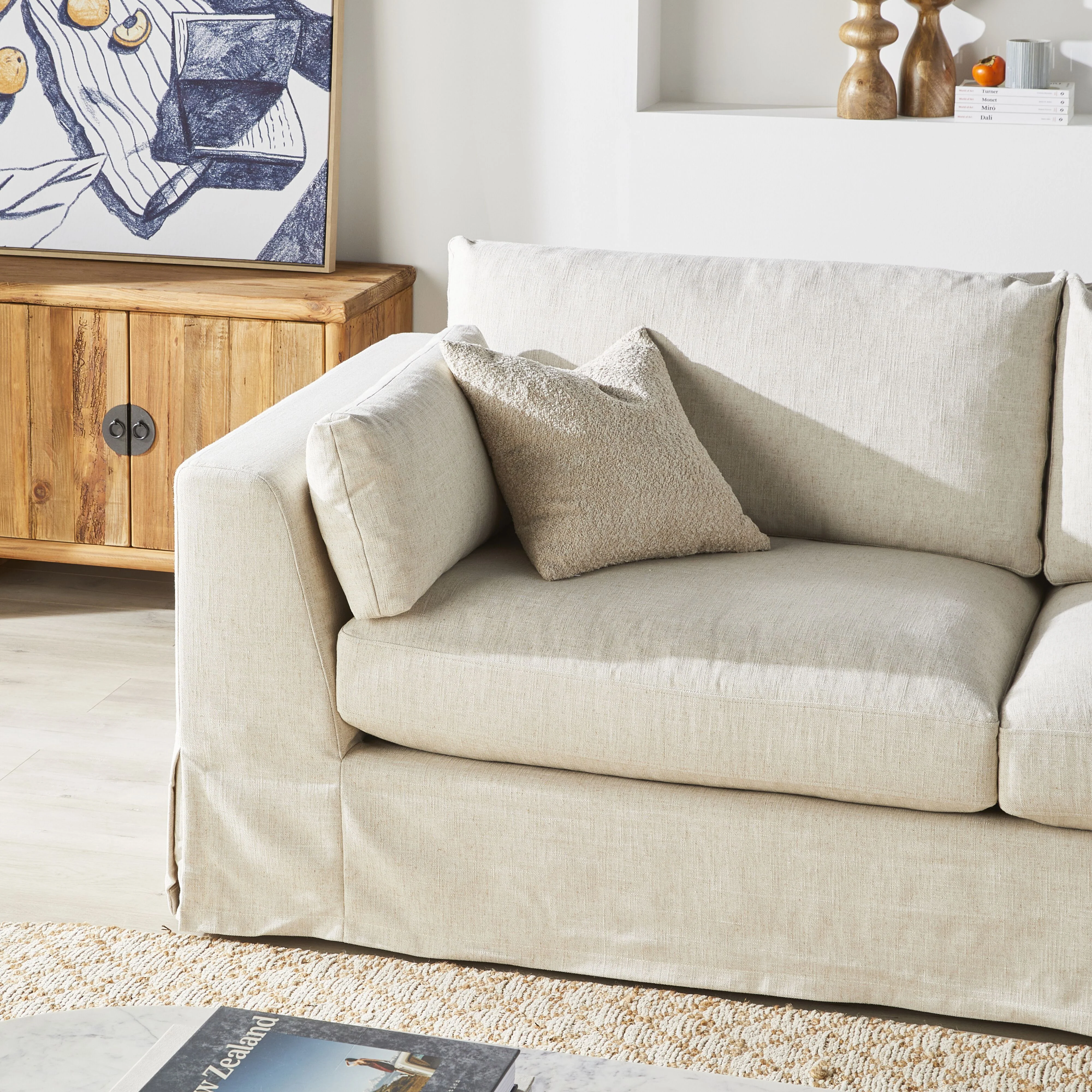 Manon 3 Seater Sofa Portobello Oatmeal - Image 10