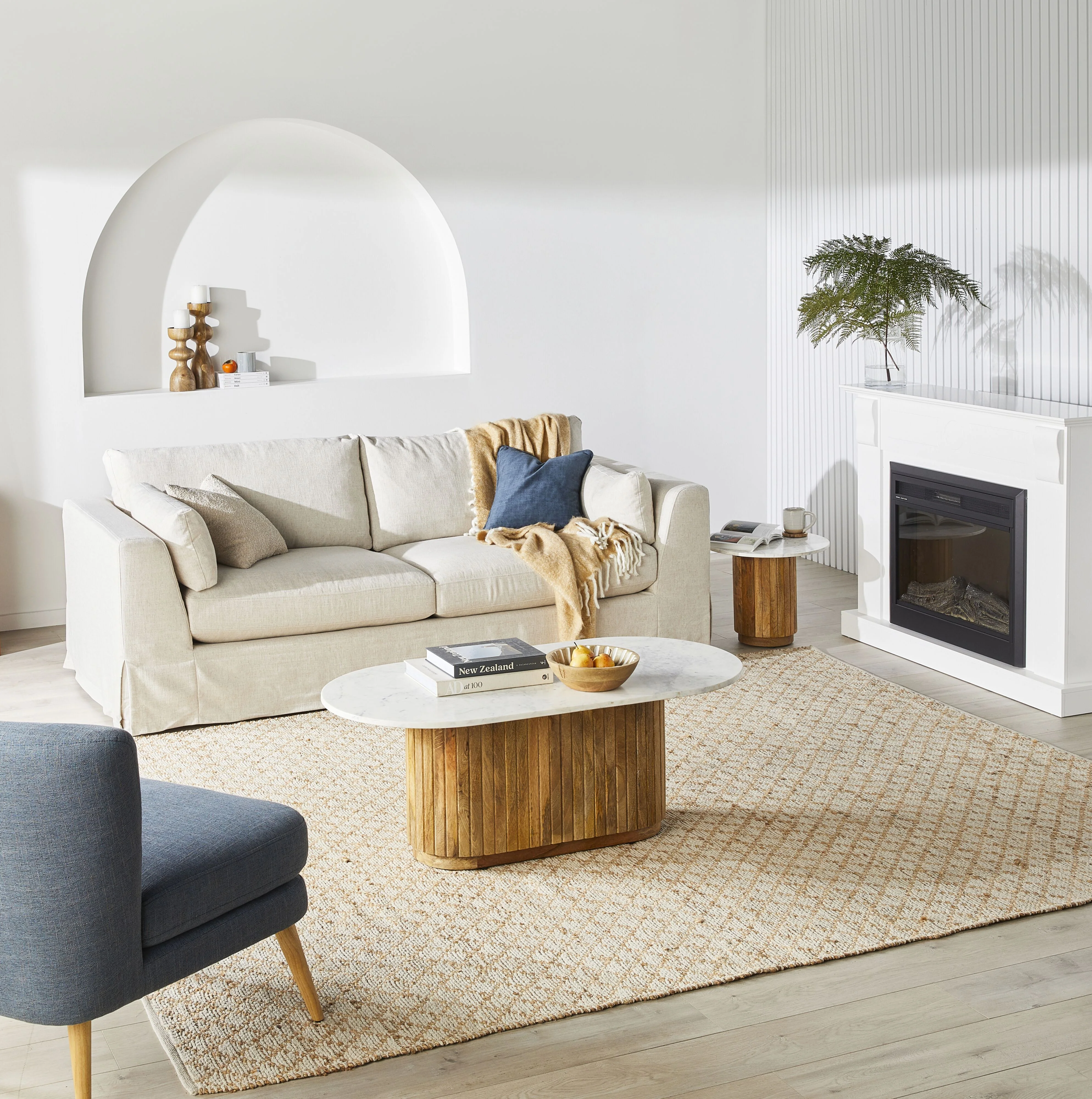 Manon 3 Seater Sofa Portobello Oatmeal - Image 9