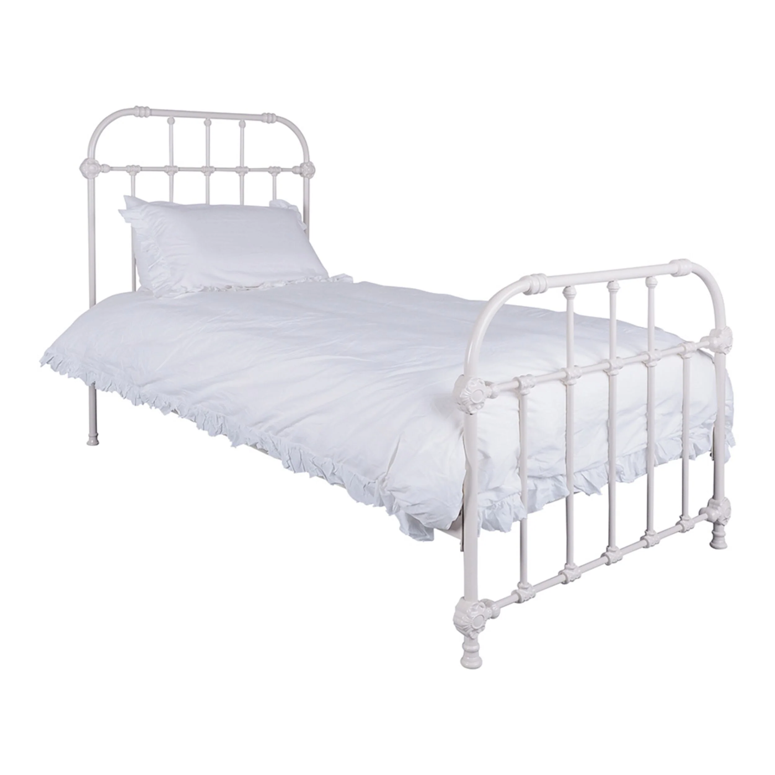 Manor King Single Bed White - Image 2