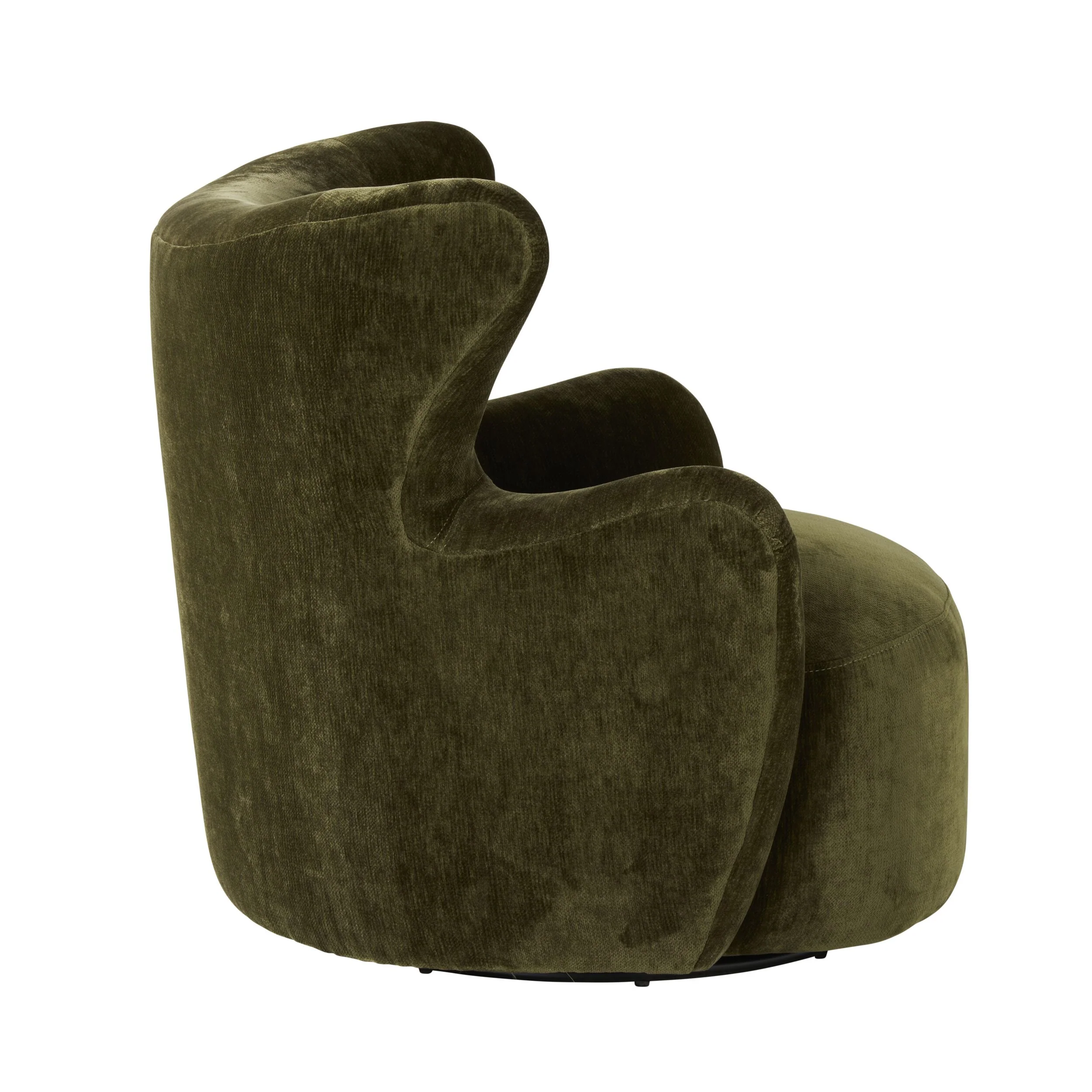 Mara Swivel Armchair Khaki Green - Image 3