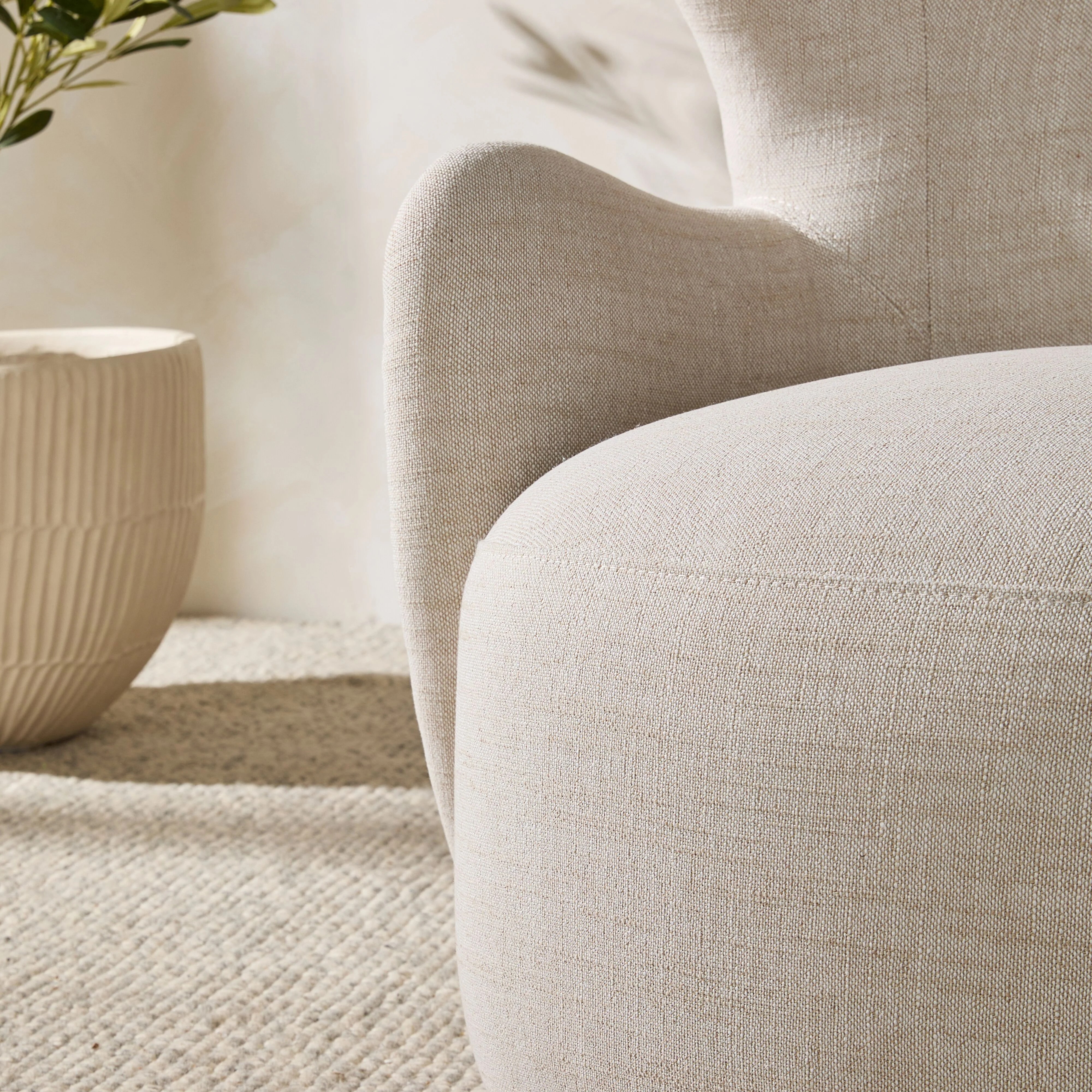 Mara Swivel Chair Natural Weave - Image 9