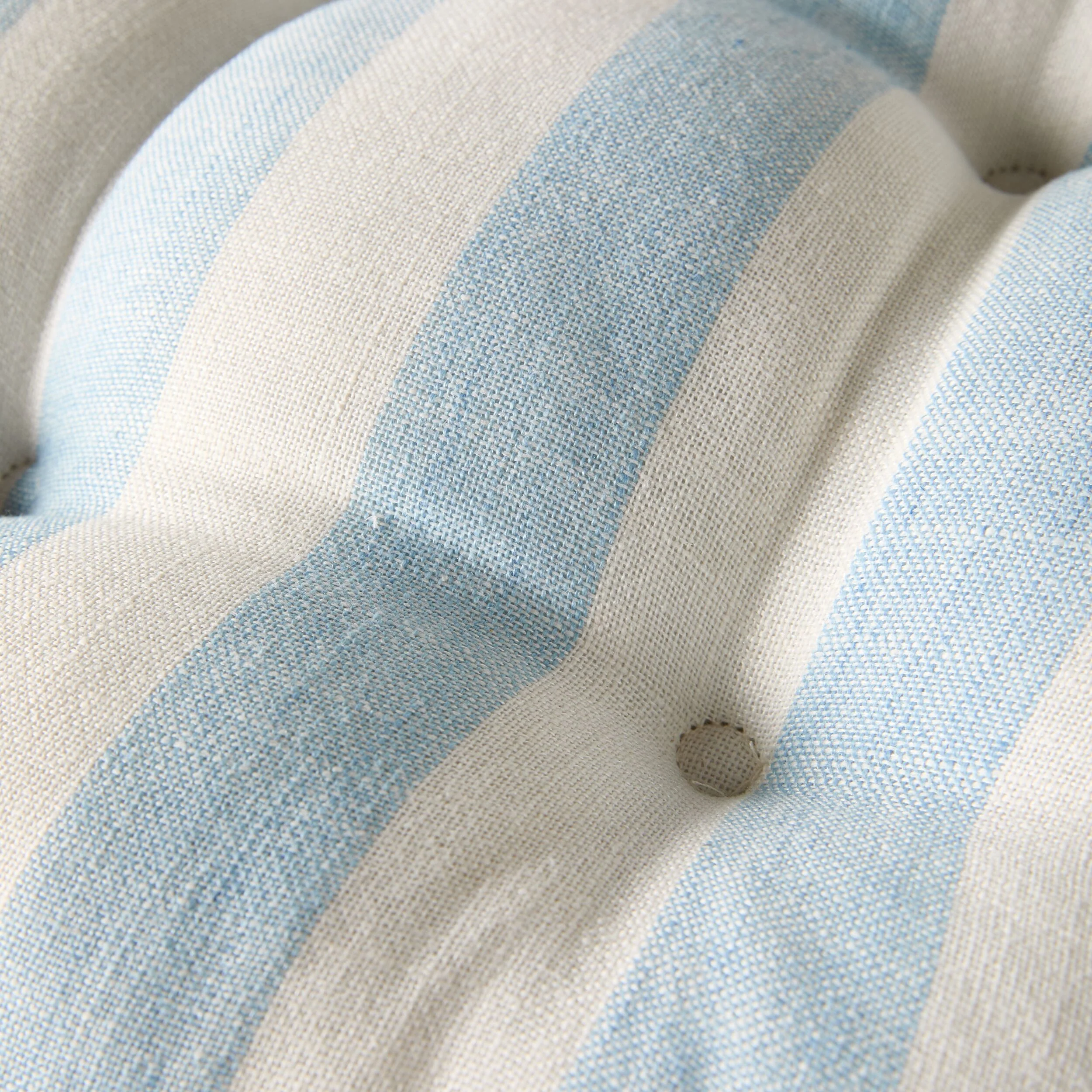 Marais Block Stripe Ruffle Seat Cushion Sky Blue - Image 2