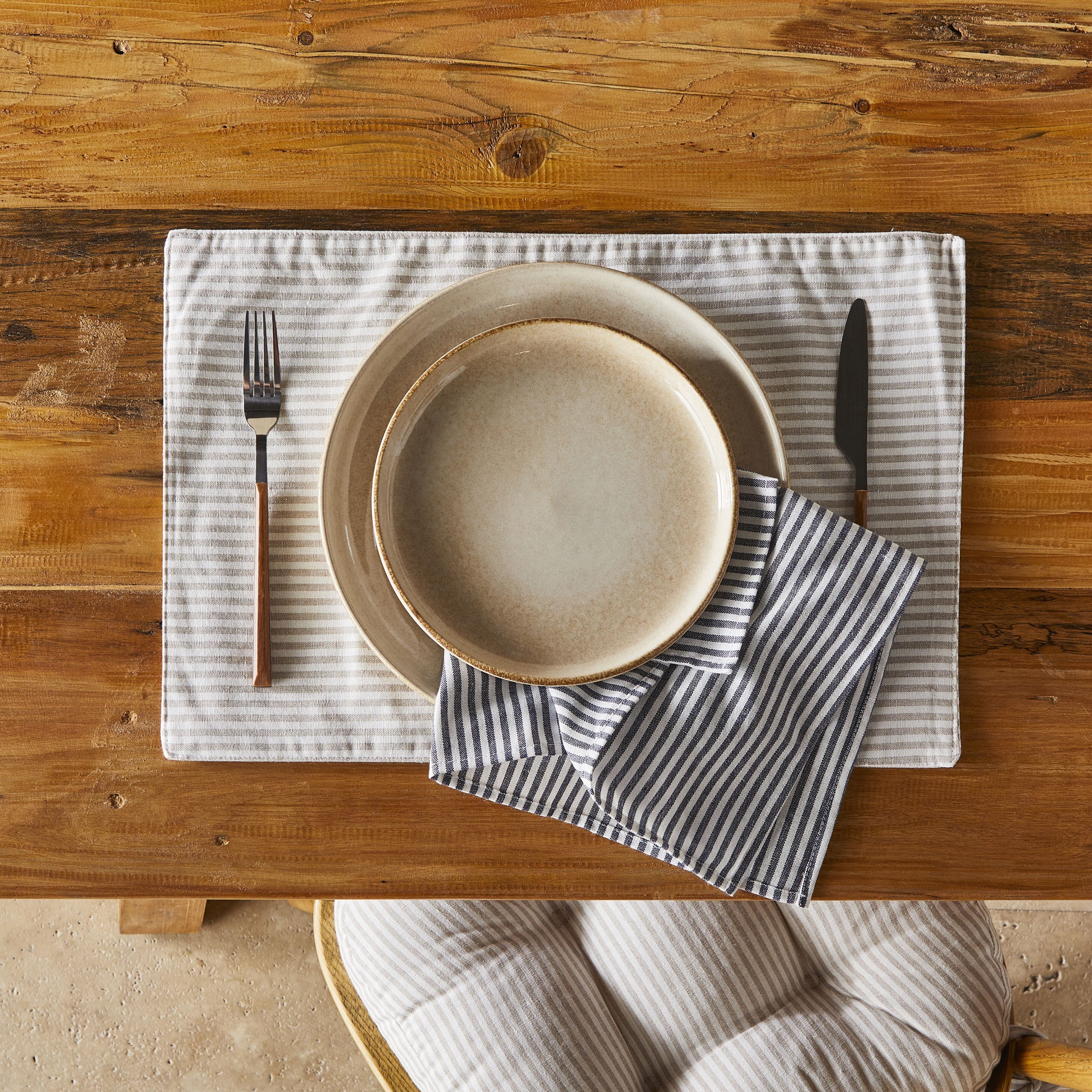 Marais Navy Stripe Napkin 45x45cm (Set of 4) - Image 4