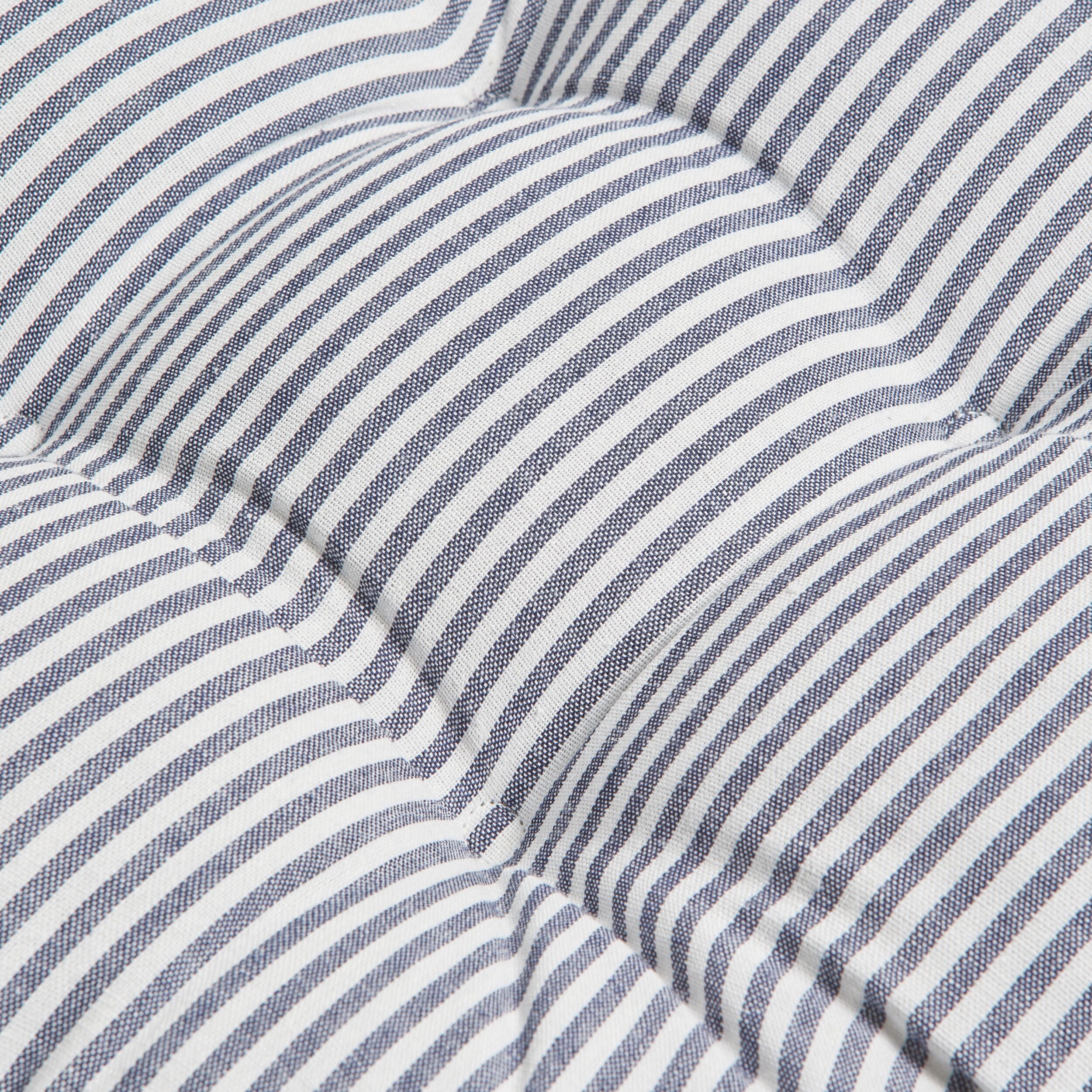 Marais Navy Stripe Seat Cushion 41x44x5cm - Image 3