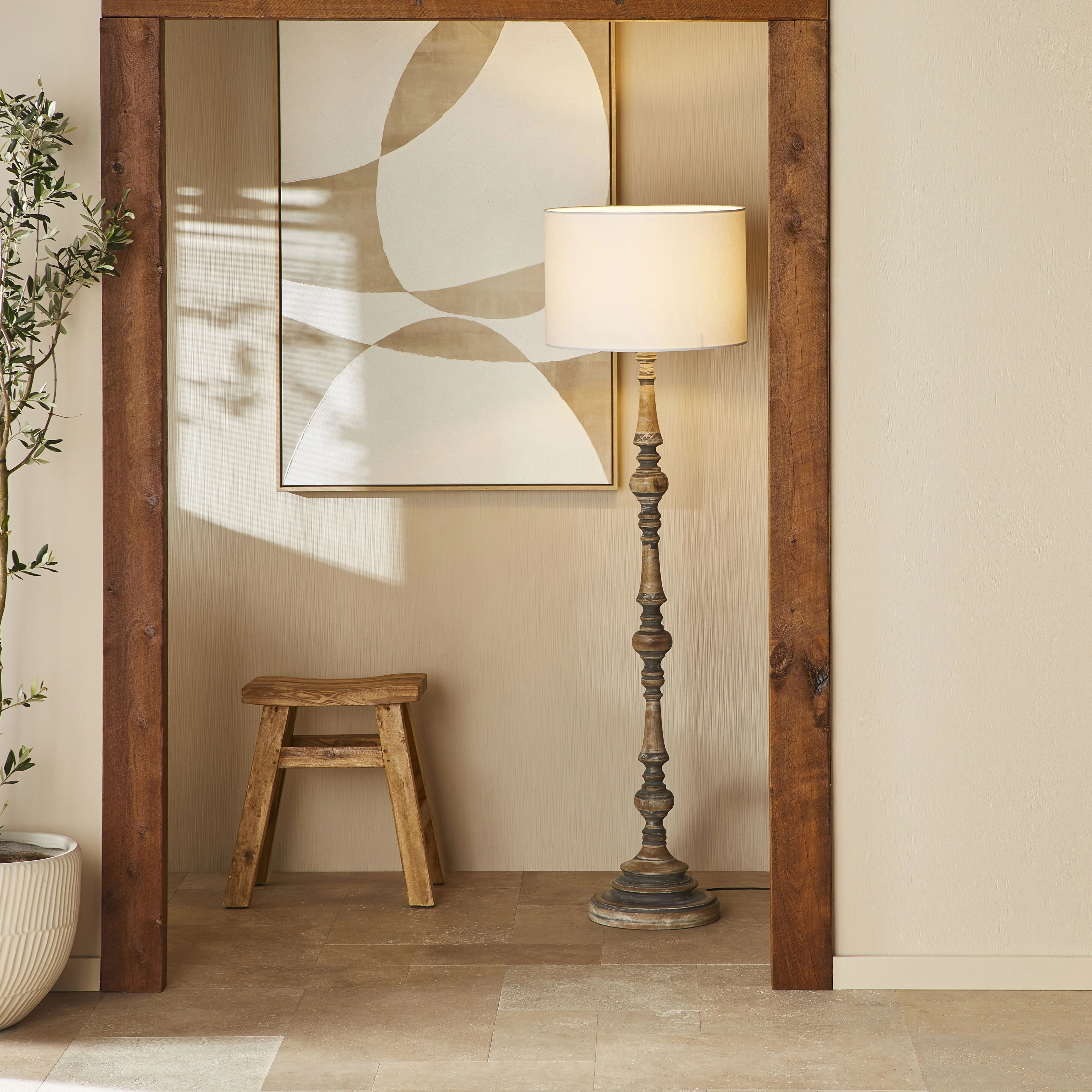 Marima Wooden Floor Lamp 161cm - Image 4