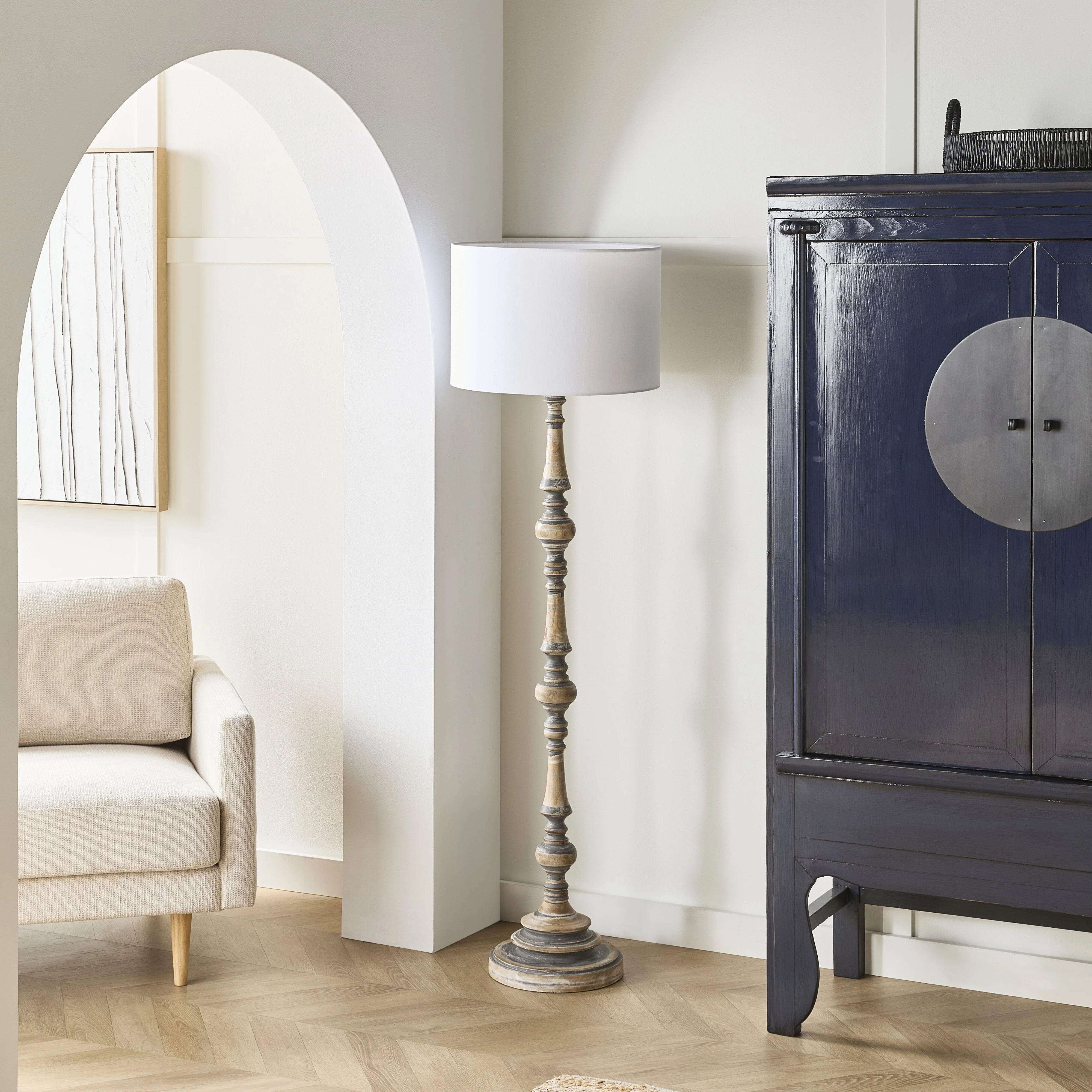 Marima Wooden Floor Lamp 161cm - Image 5