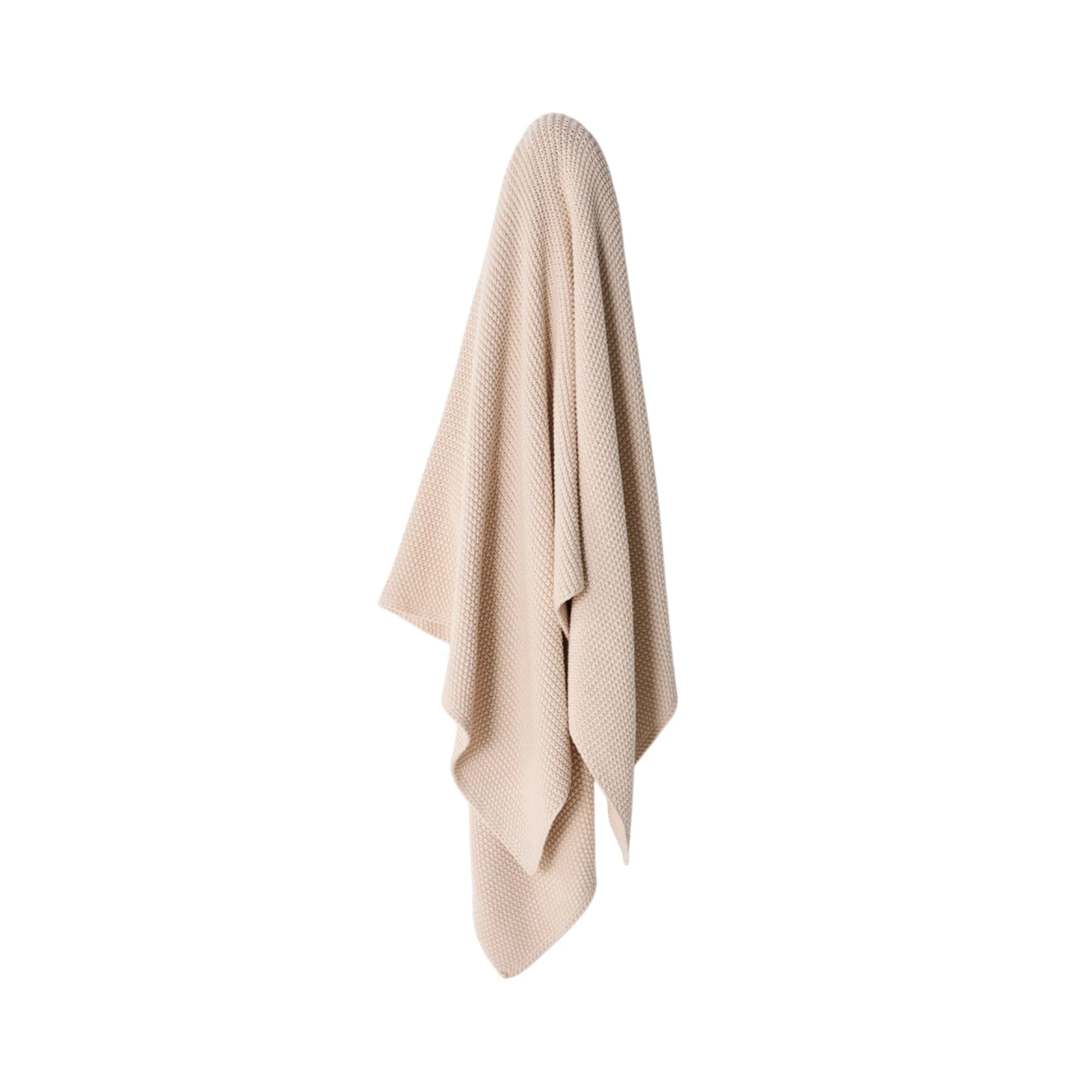 Marley Rib Knitted Blanket Stone 200X150cm - Image 3
