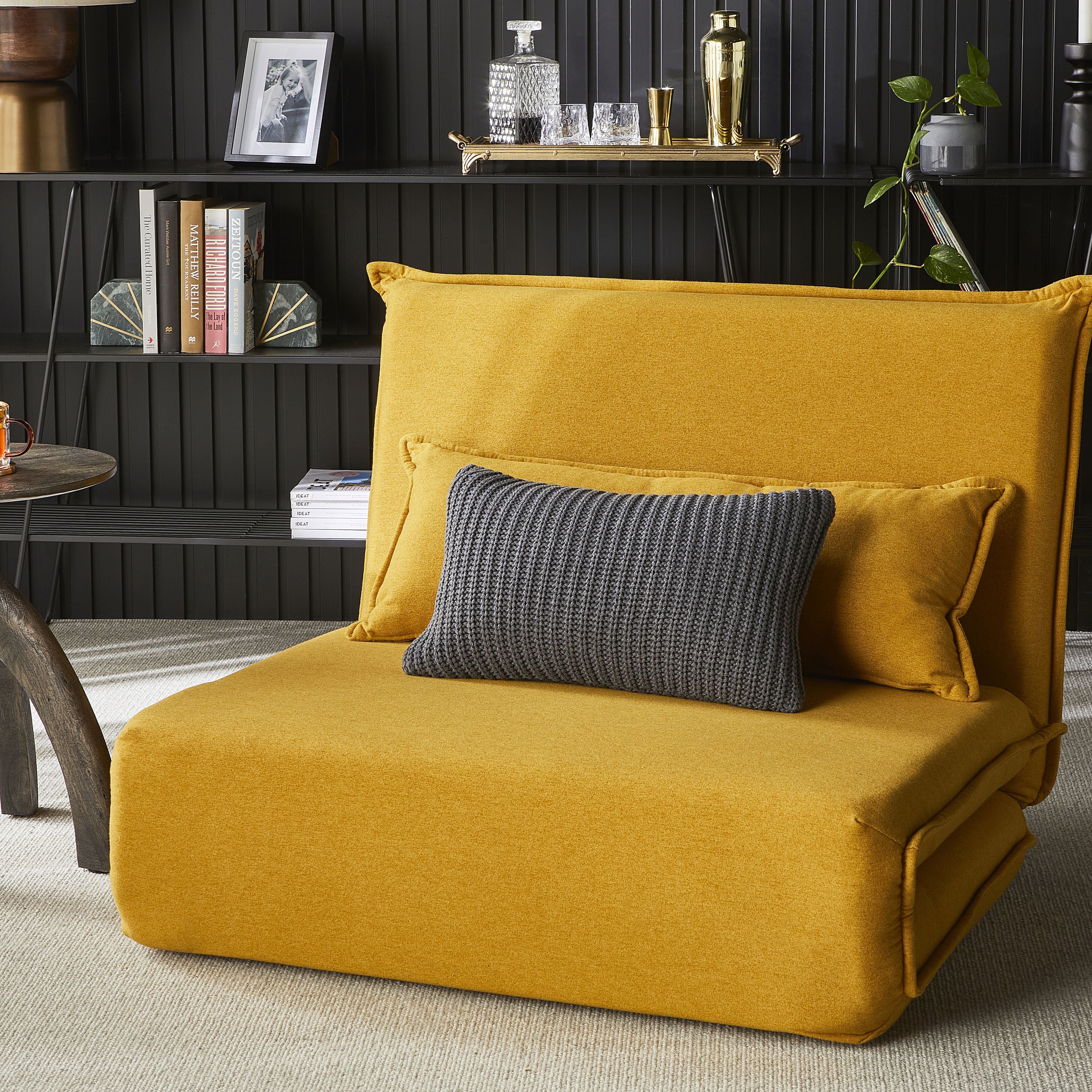 Marley Rib Knitted Cushion Charcoal 55X35cm - Image 4