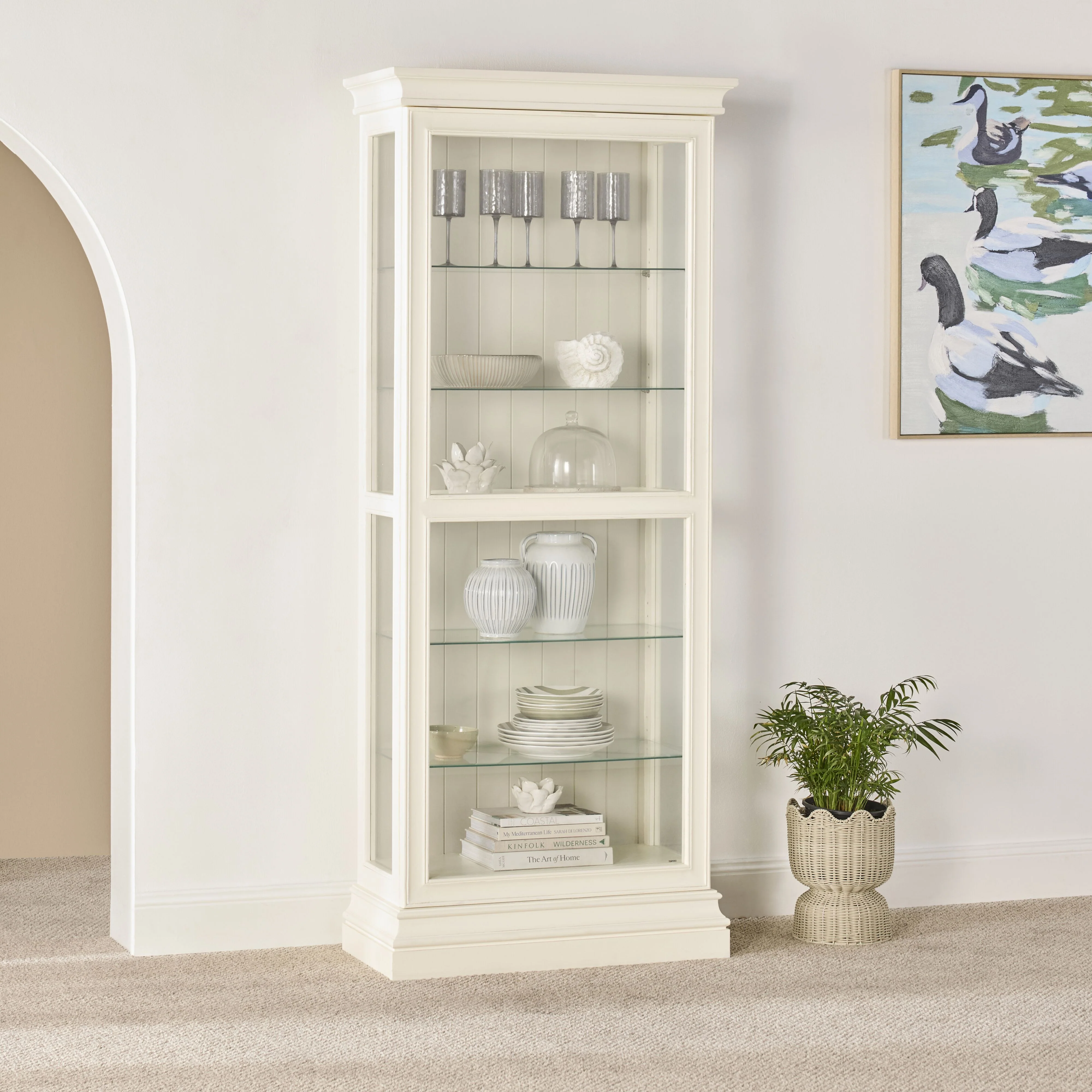 Marlow Display Cabinet White - Image 9