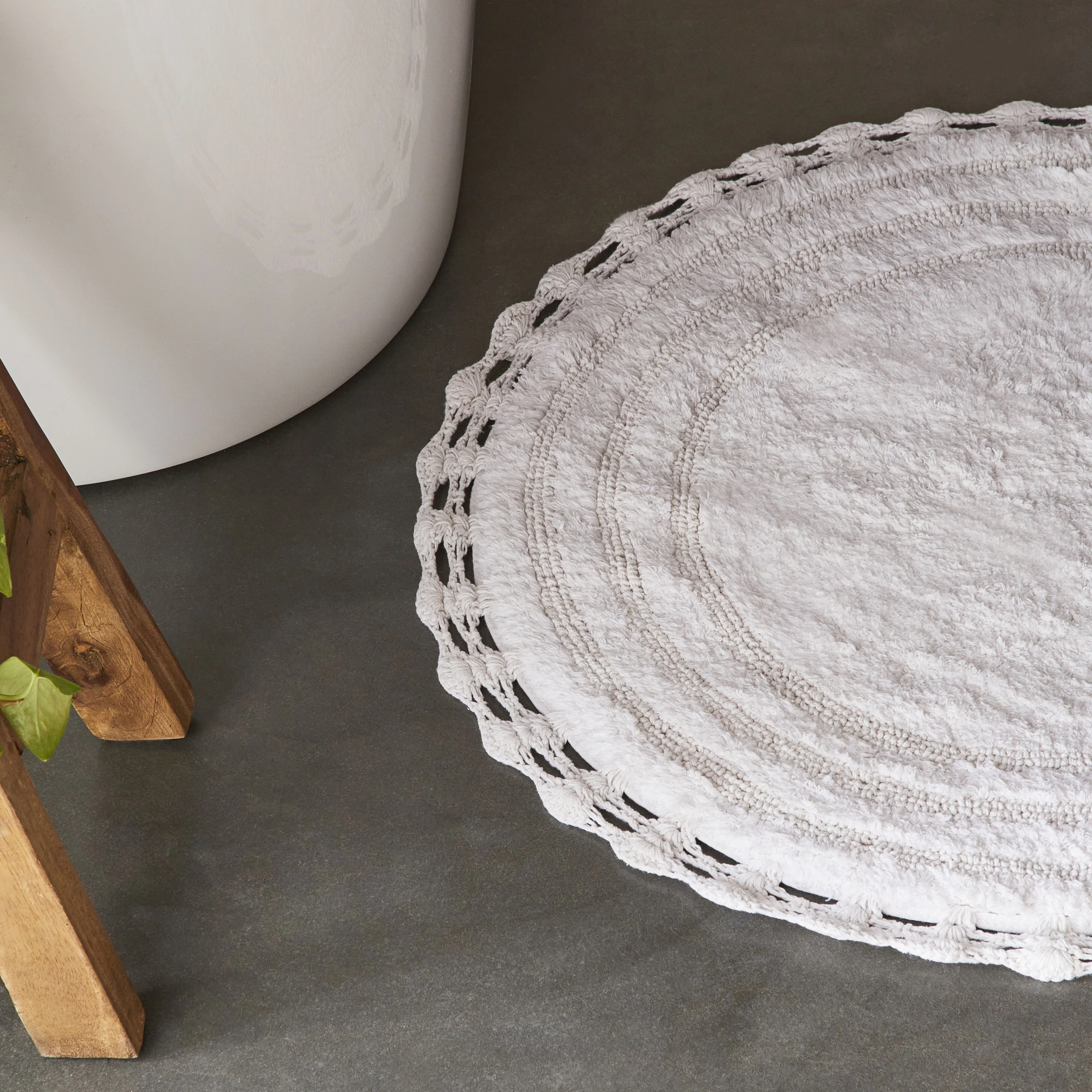 Marnie Round Bathmat 80cm - Image 2