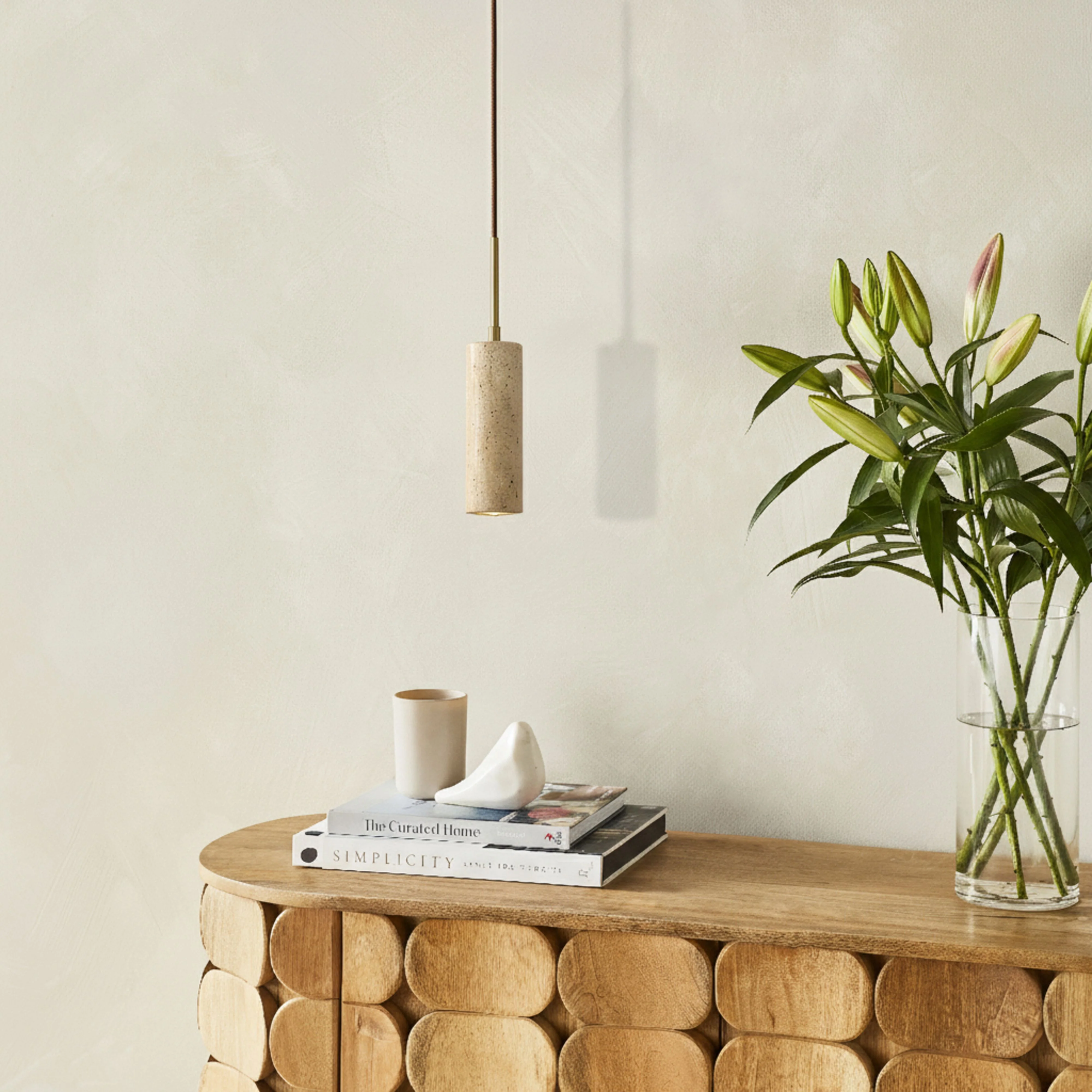 Marta Travertine Pendant 7x21cm - Image 4