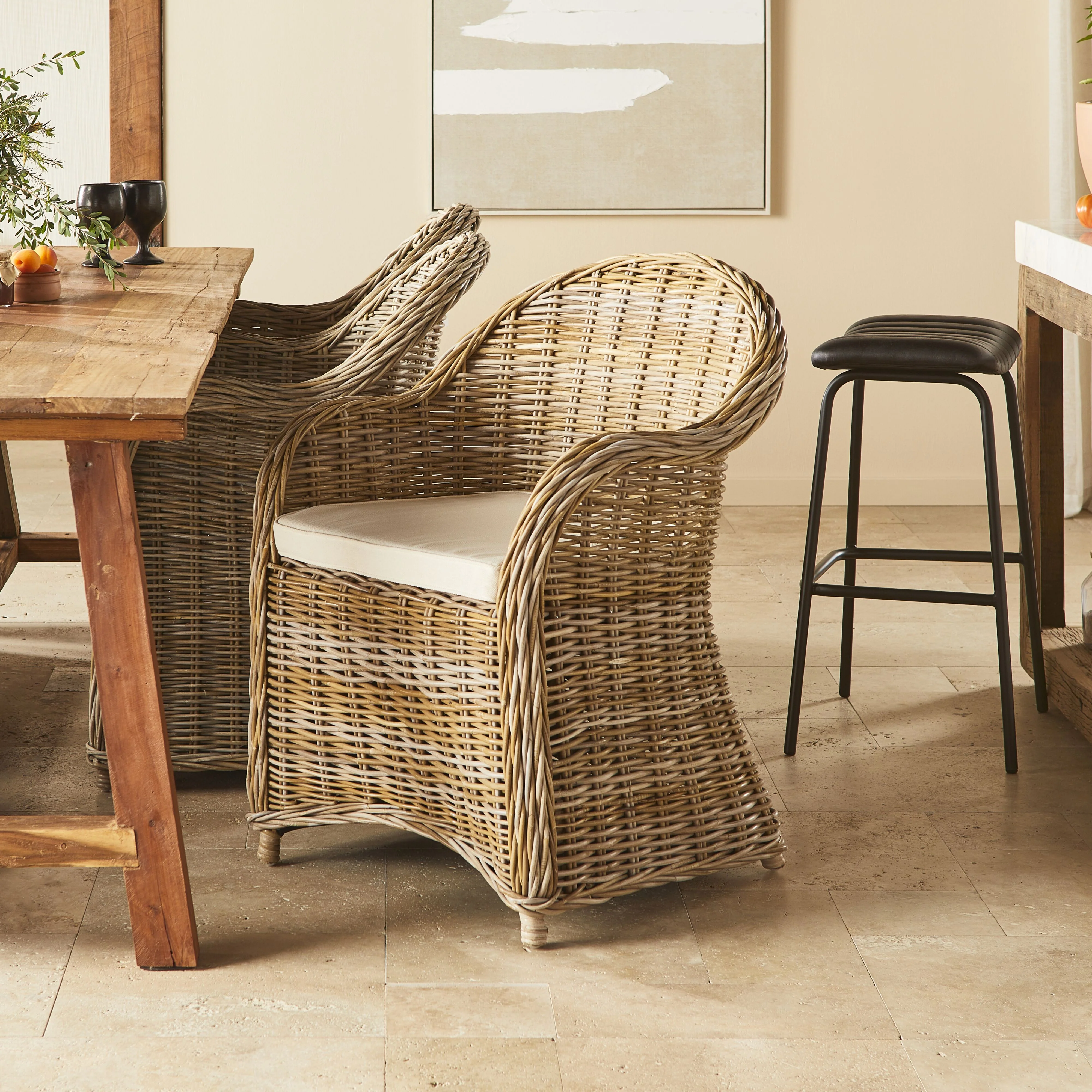 Martinique Rattan Armchair Cushion - Image 3