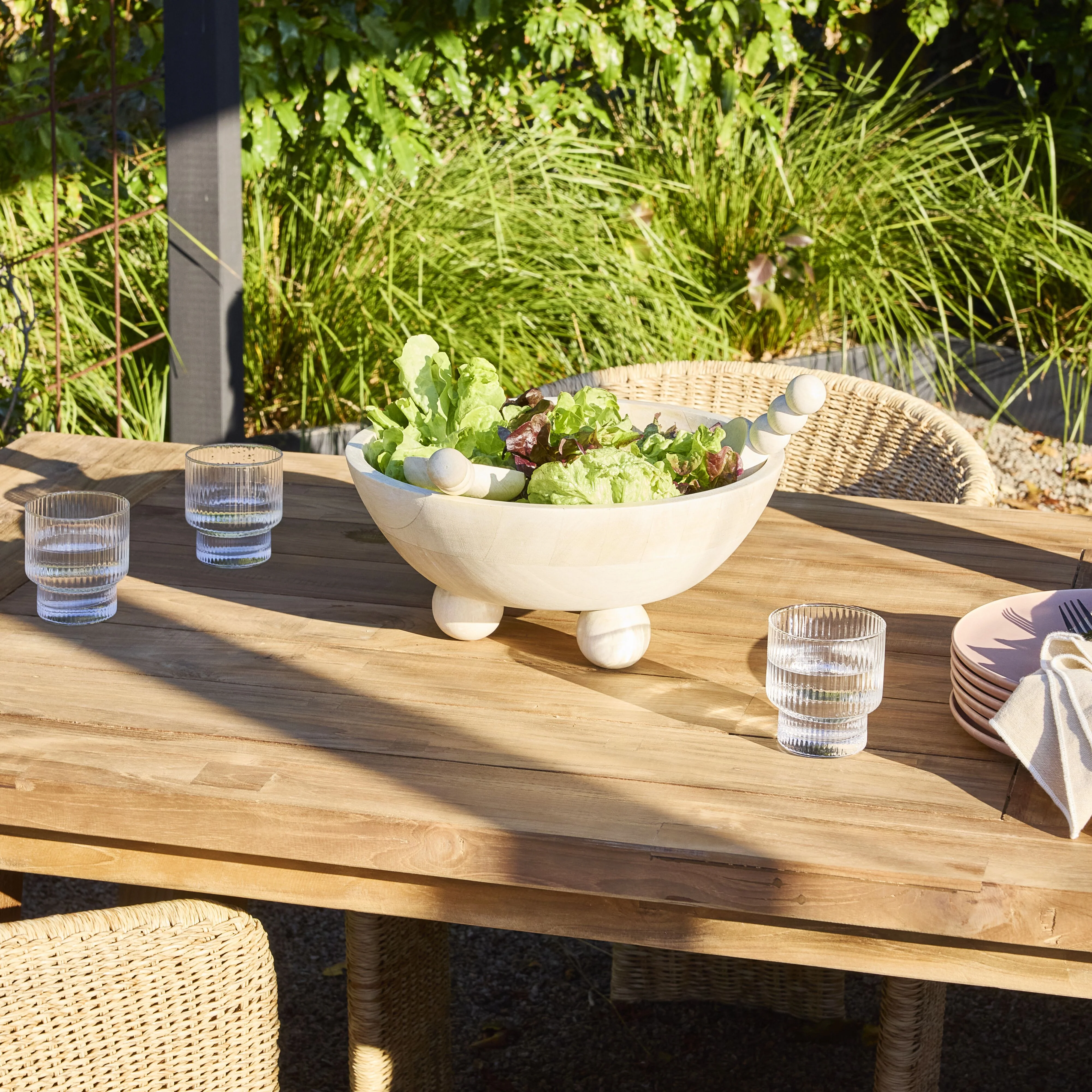Maui Pedestal Salad Bowl - Image 3