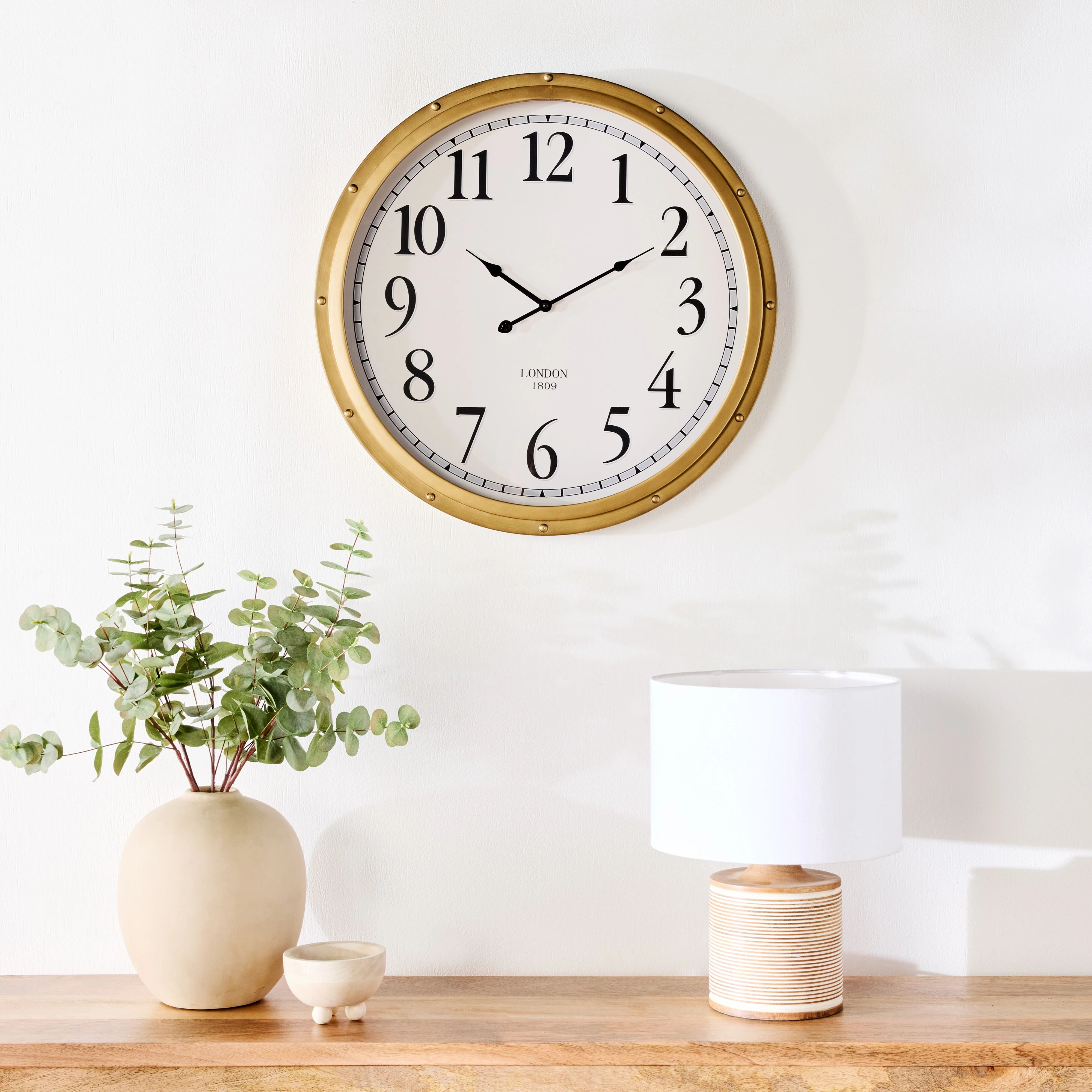 Mayfair Brass Wall Clock 60cm - Image 3