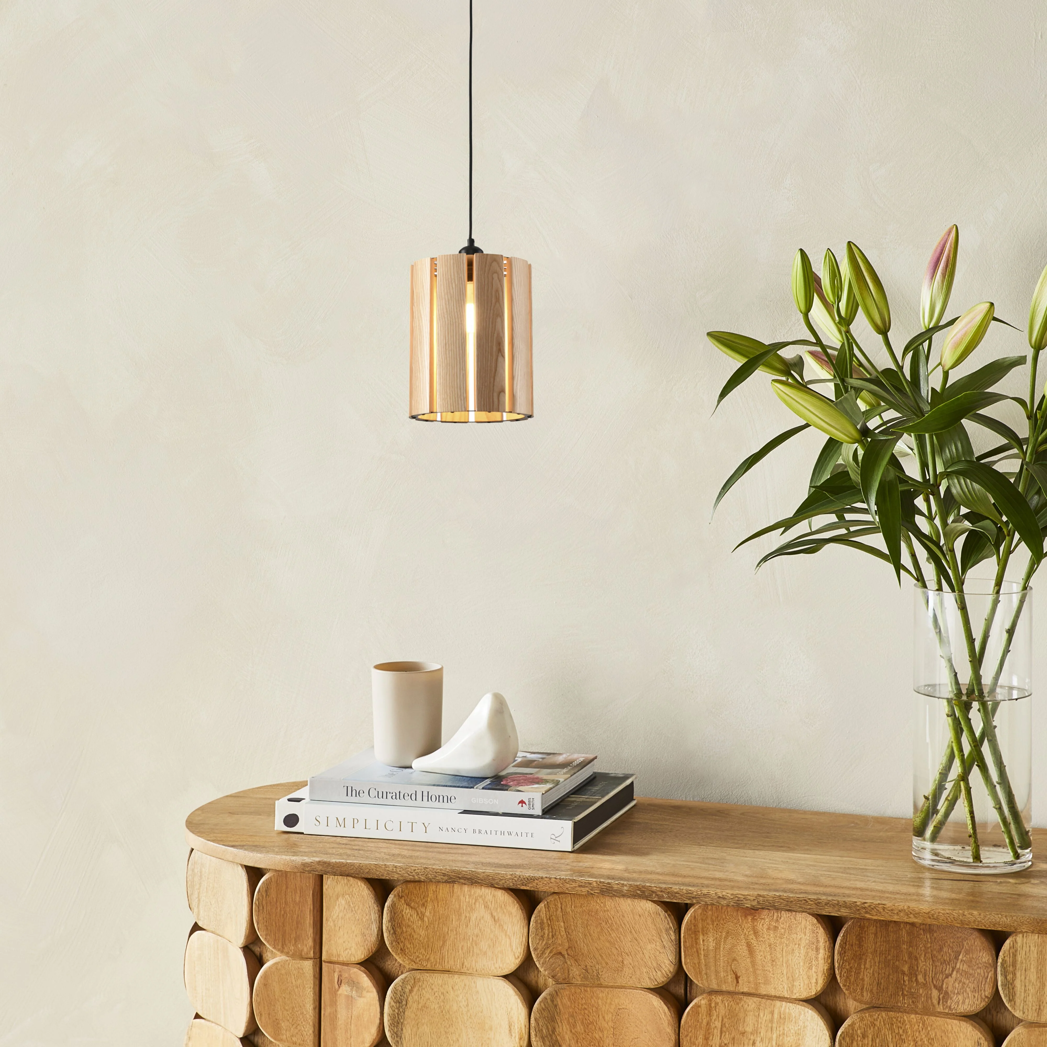 Mayla Wooden Pendant 21x25cm - Image 3