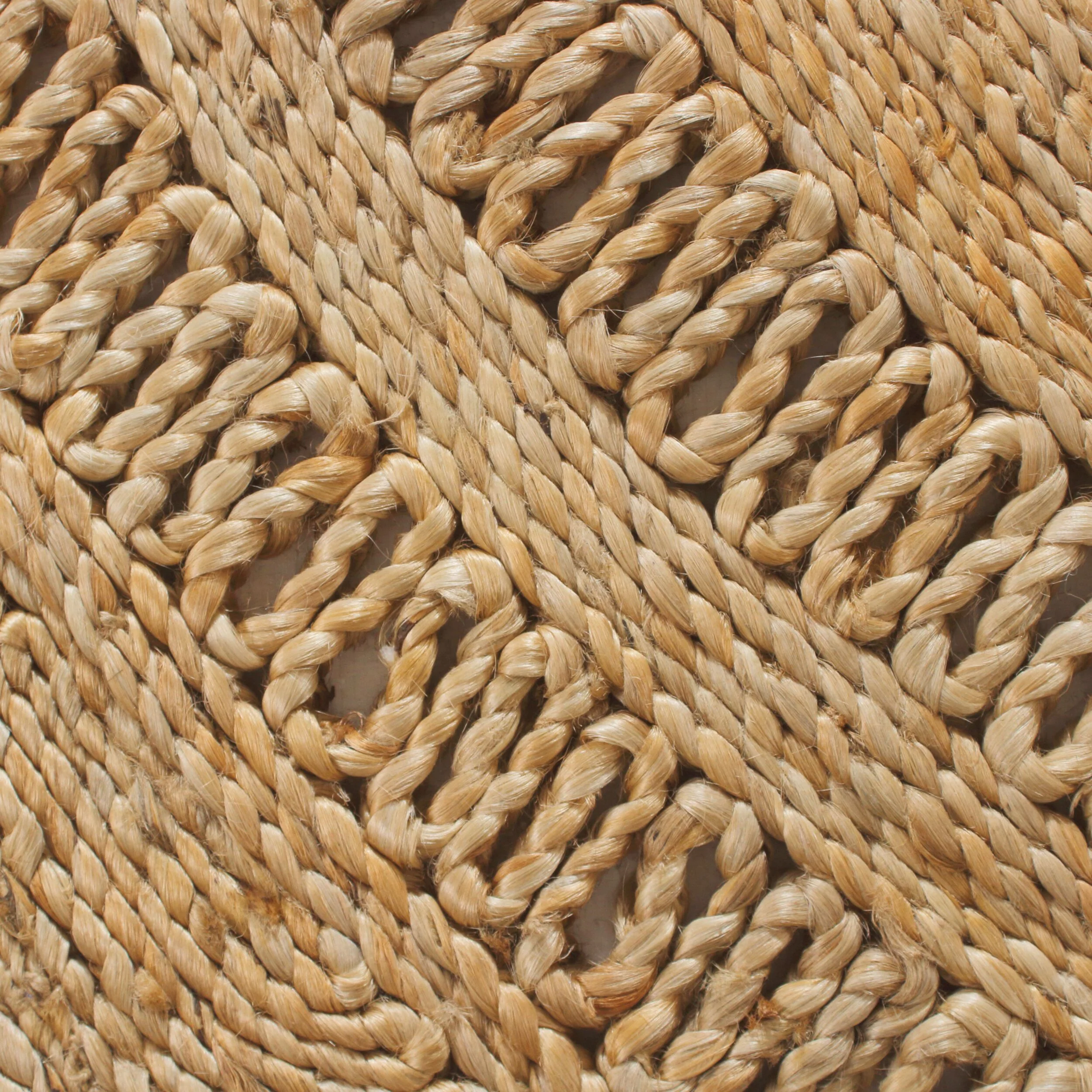 Meadow Scallop Jute Round Rug Natural 200cm - Image 2