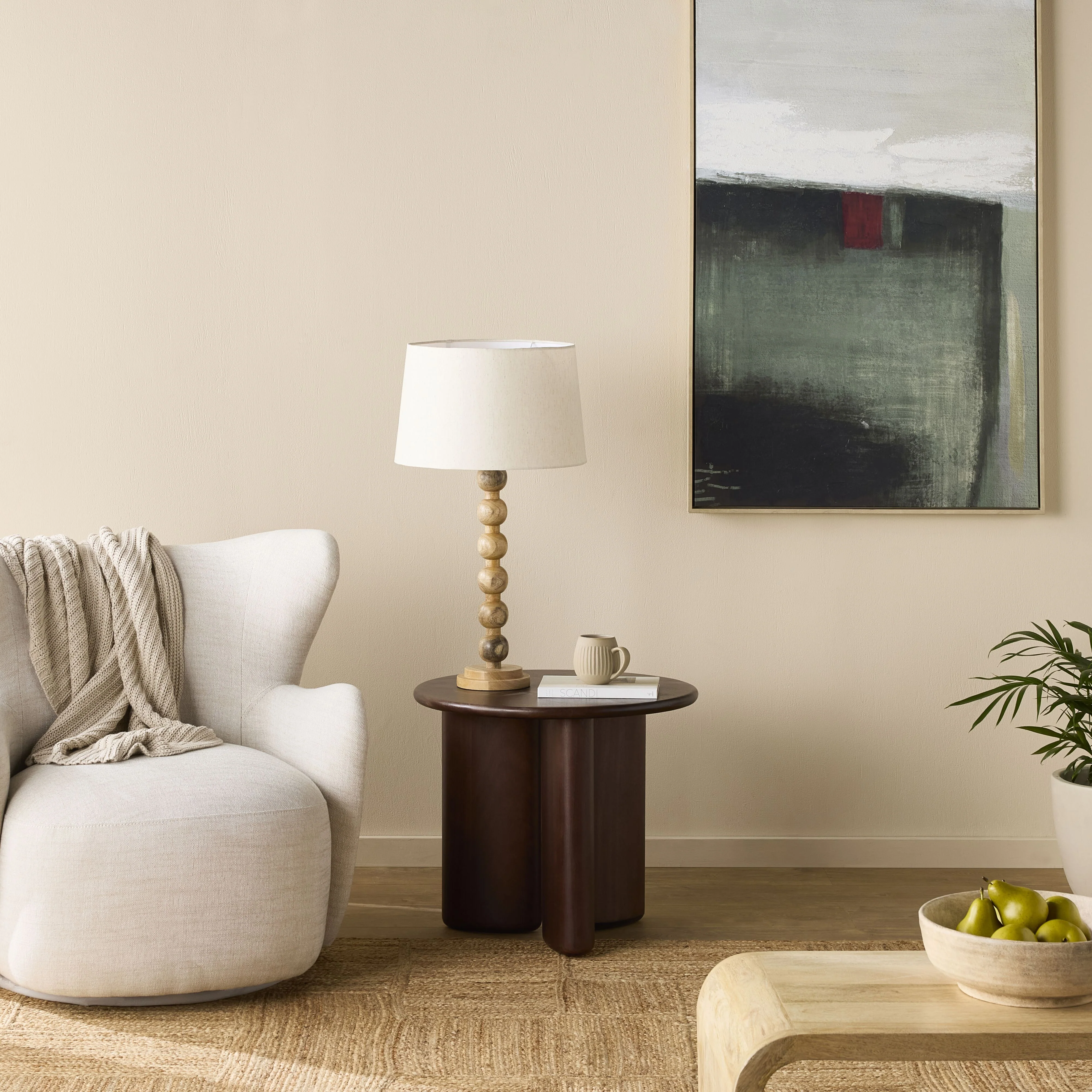 Melissa Wooden Table Lamp Natural 72cm - Image 6