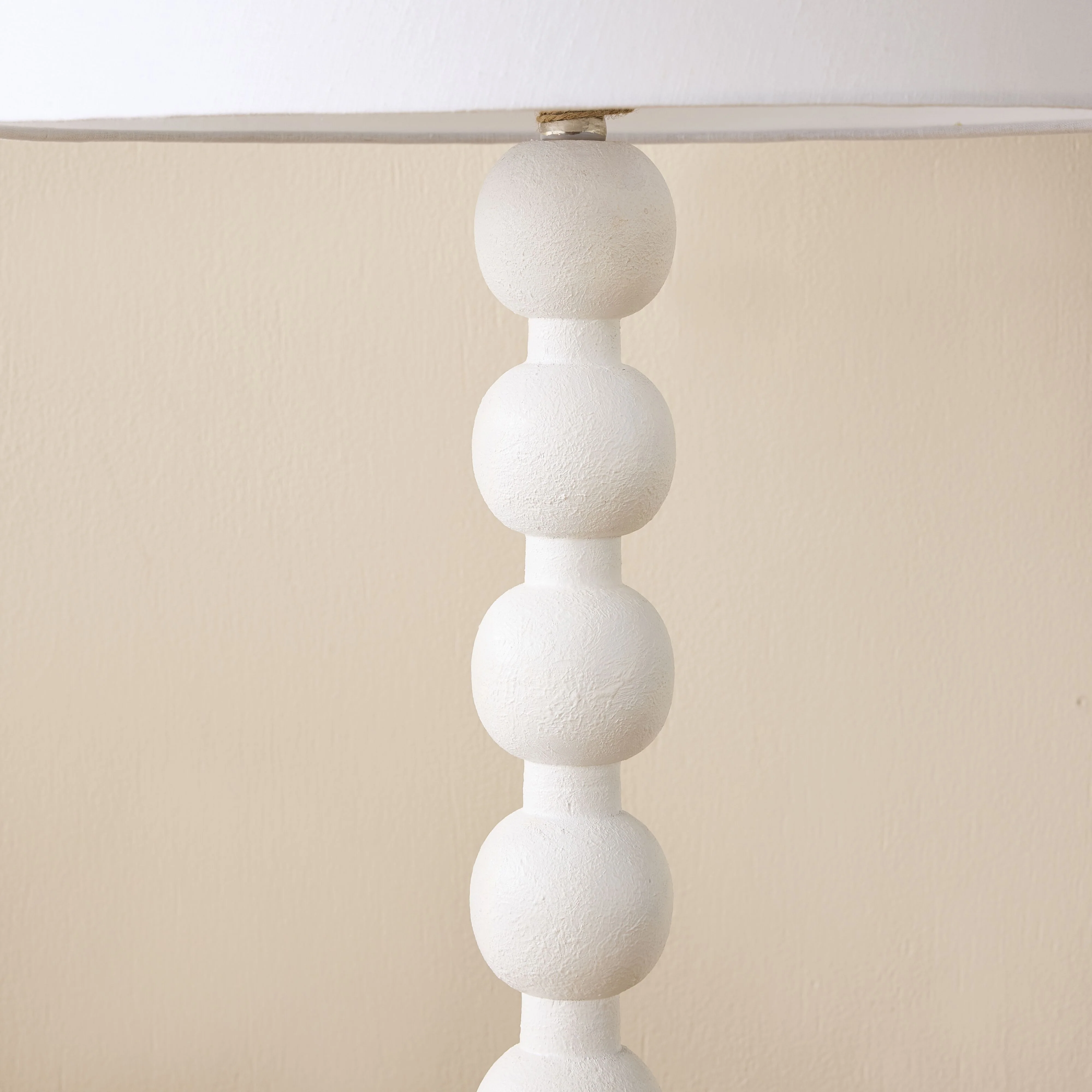 Melissa Wooden Table Lamp White 72cm - Image 7