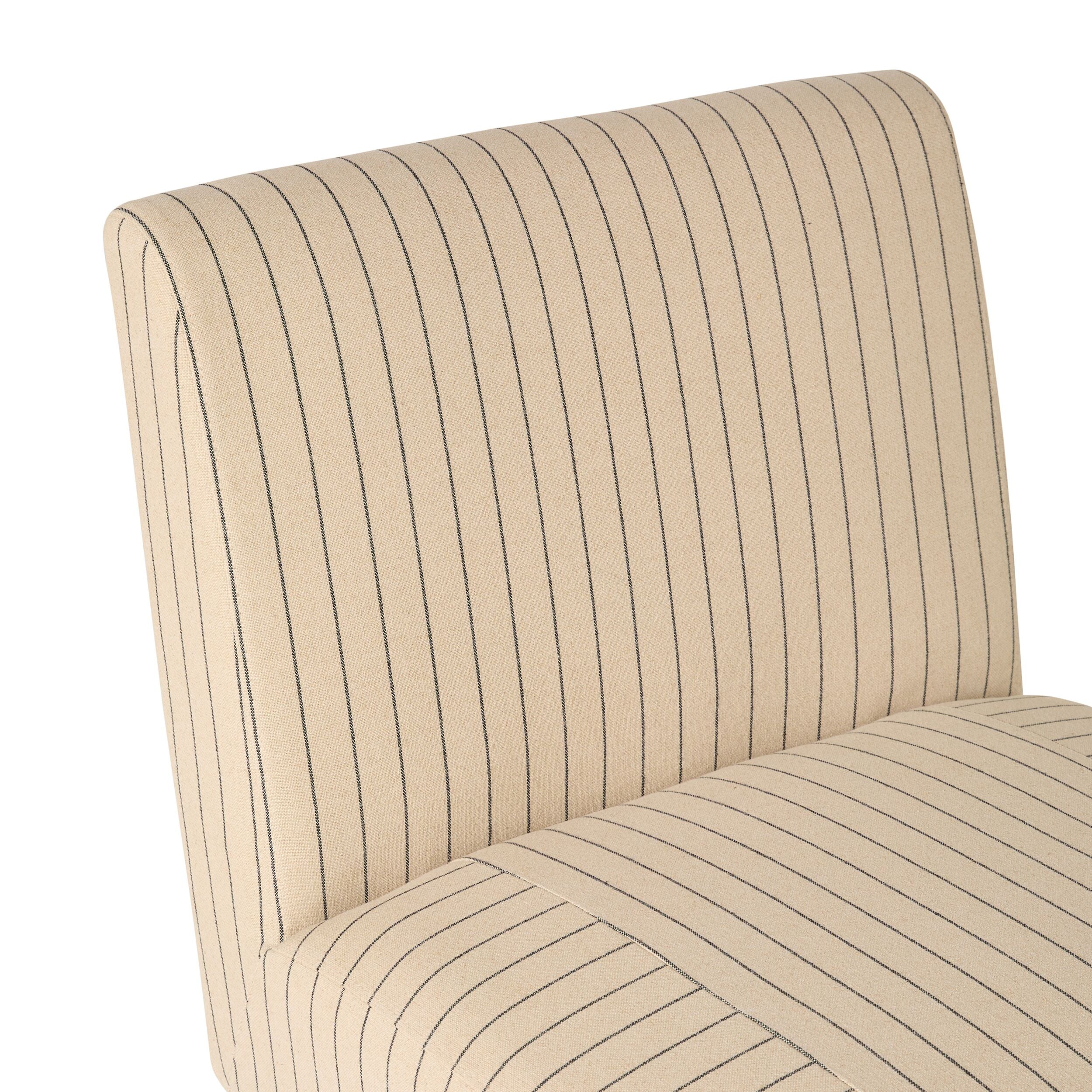 Mello Occasional Chair Black Linen Stripe - Image 5