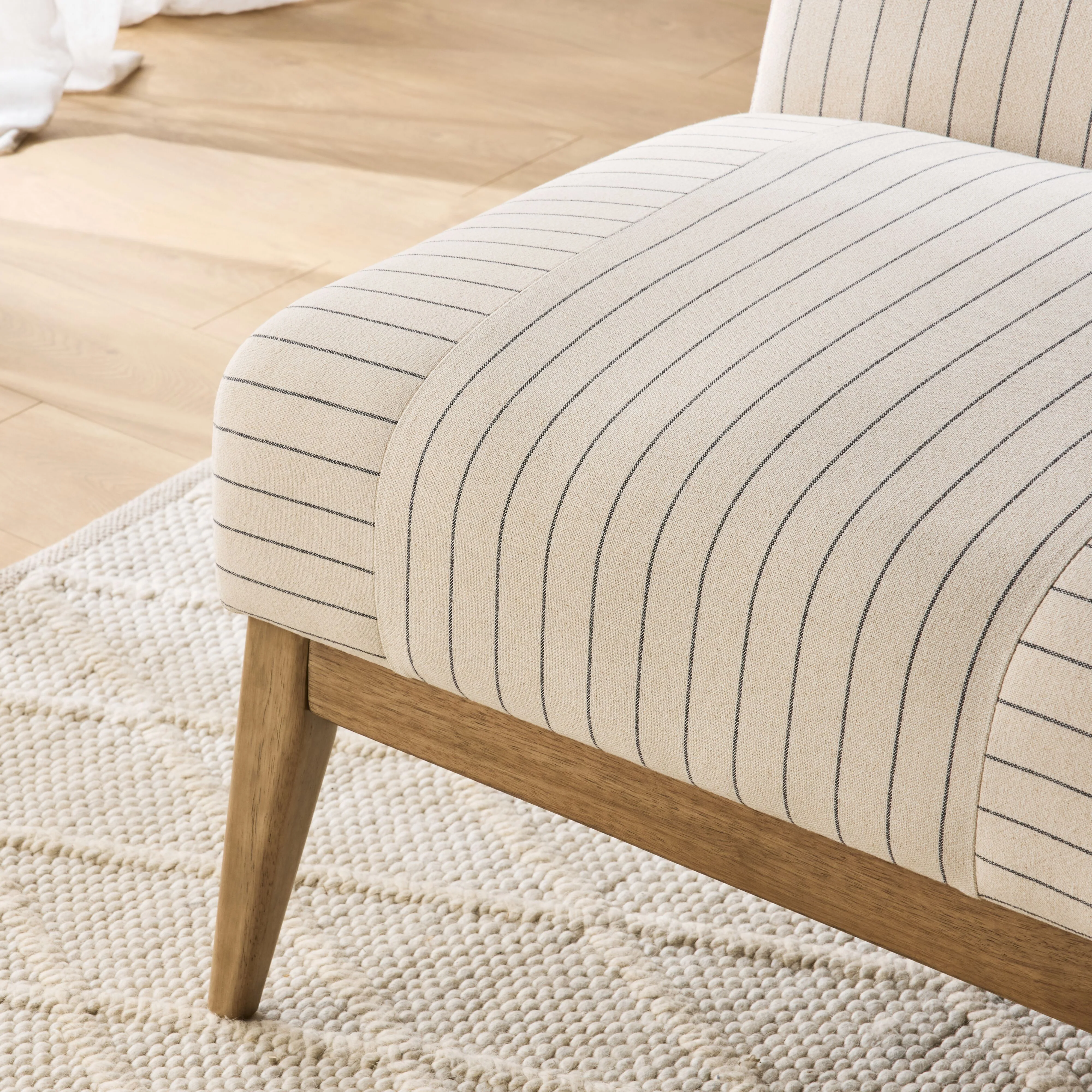 Mello Occasional Chair Black Linen Stripe - Image 9