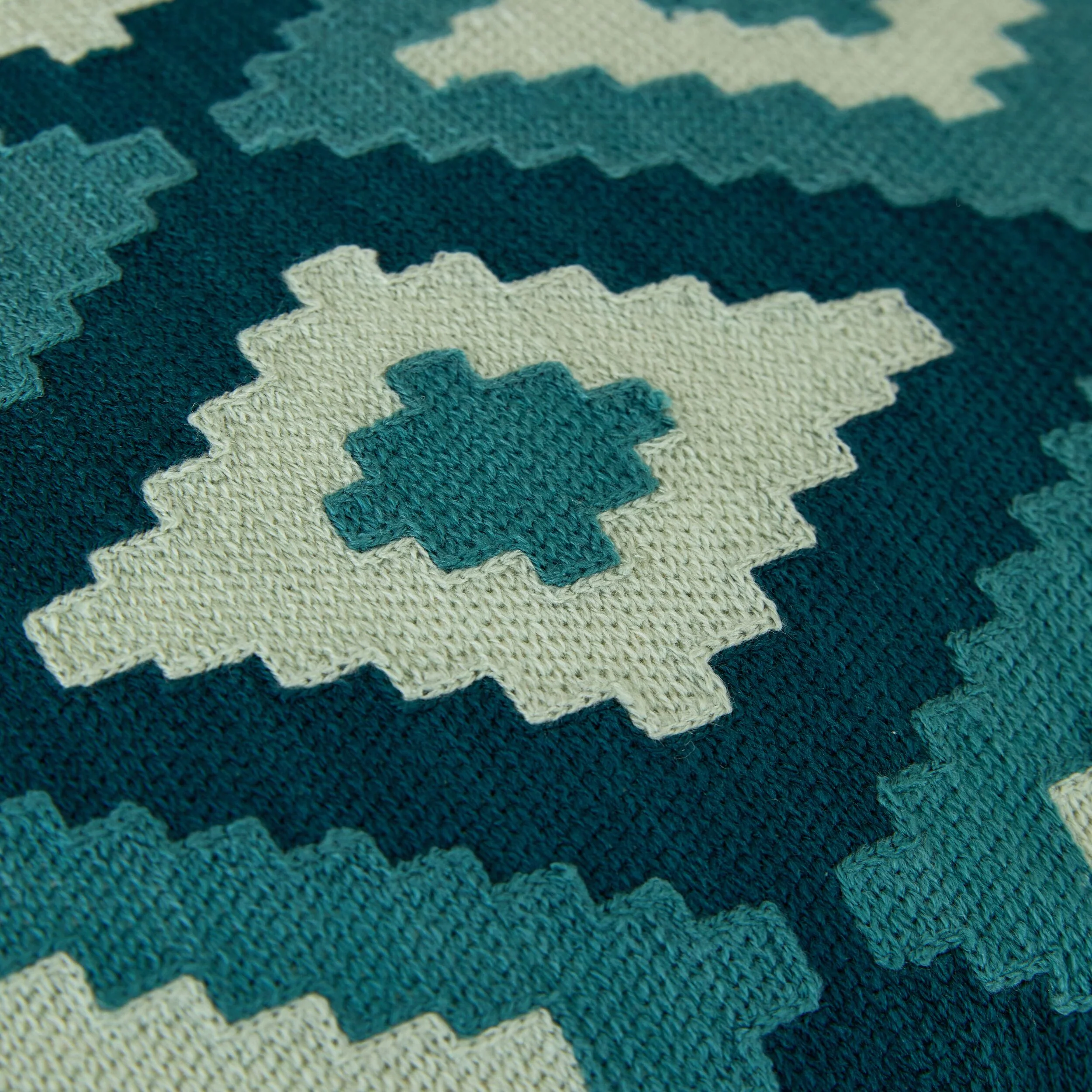 Meridian Tile Cushion Blue 40x60cm - Image 3