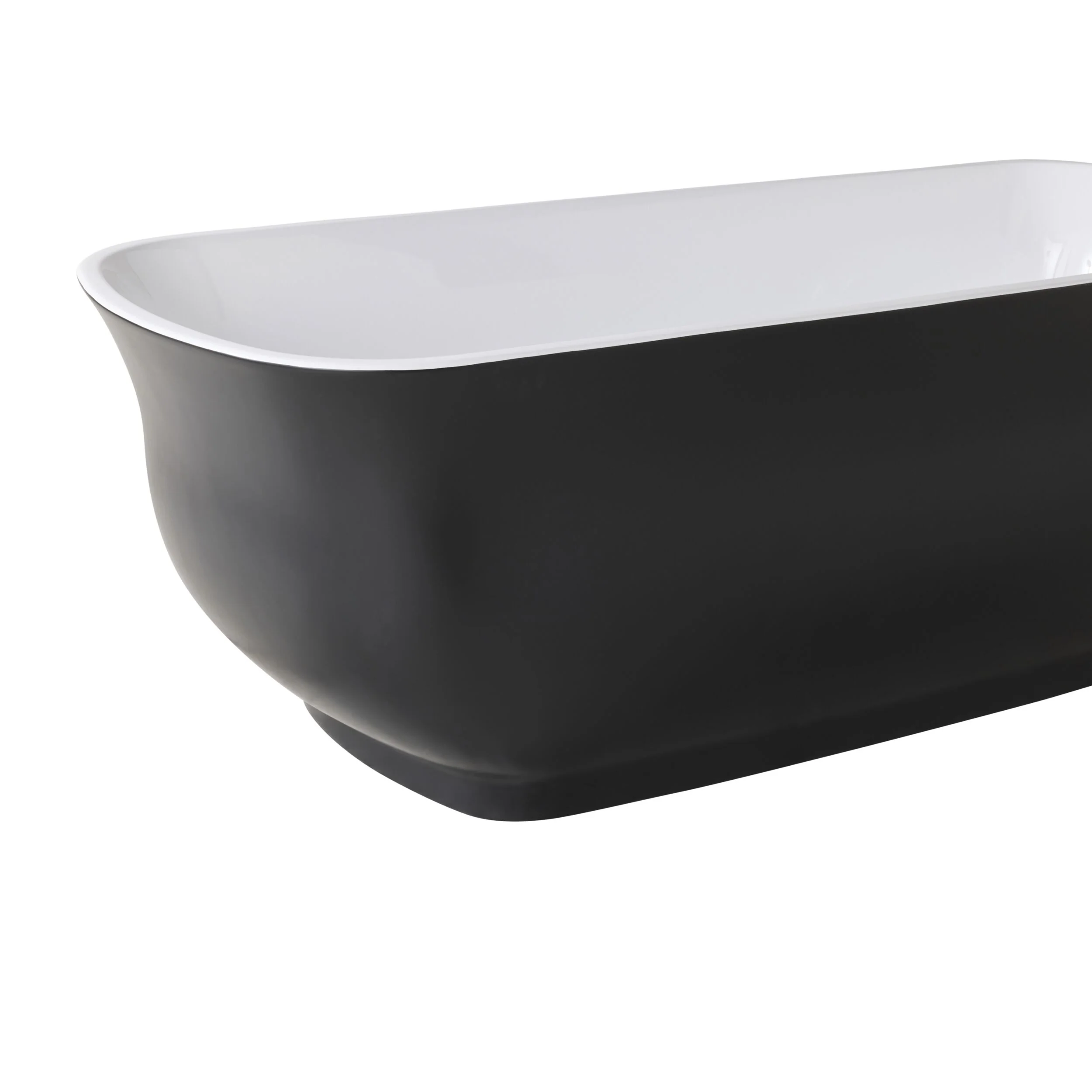 Messina Bath 1700mm Matte Black - Image 3