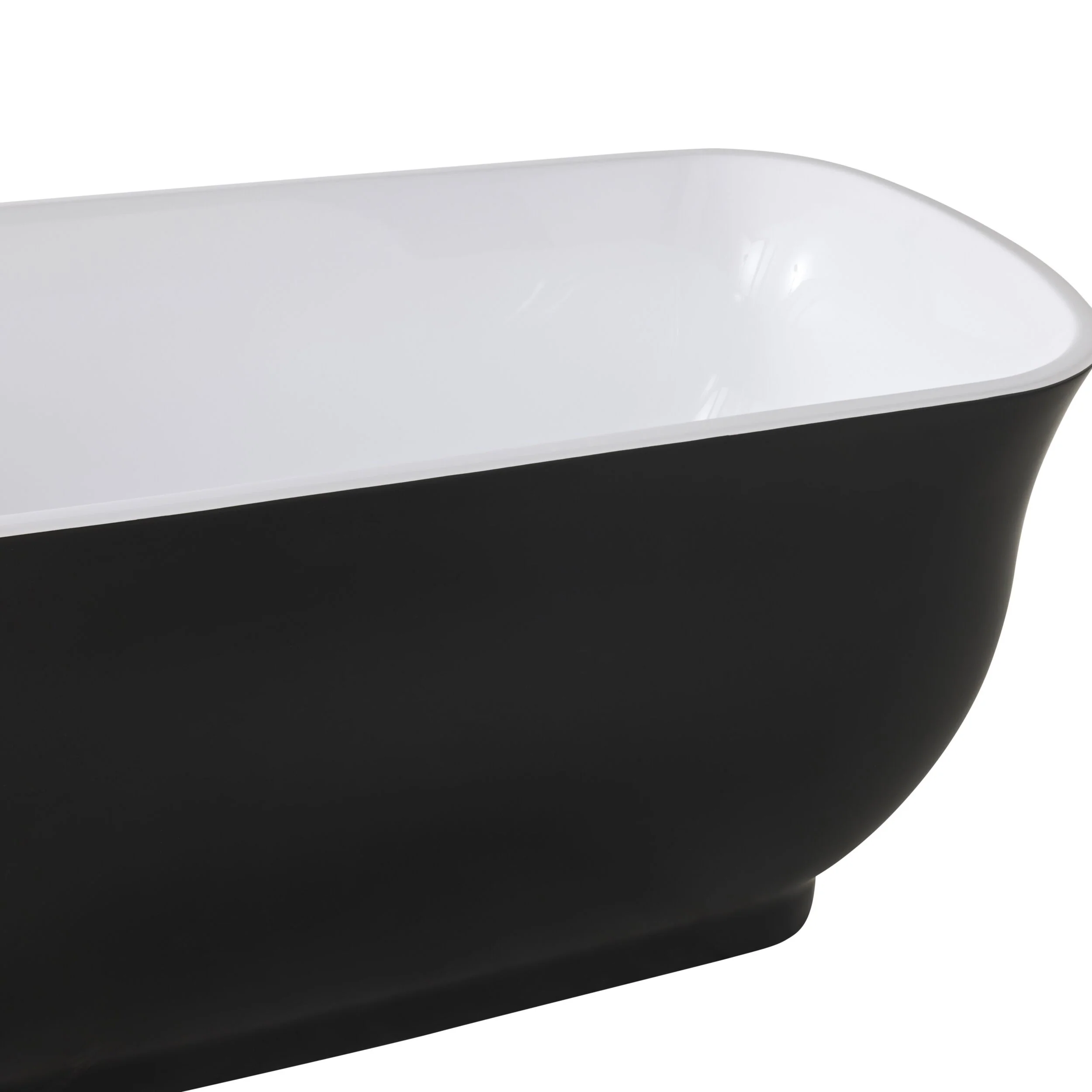 Messina Bath 1700mm Matte Black - Image 4