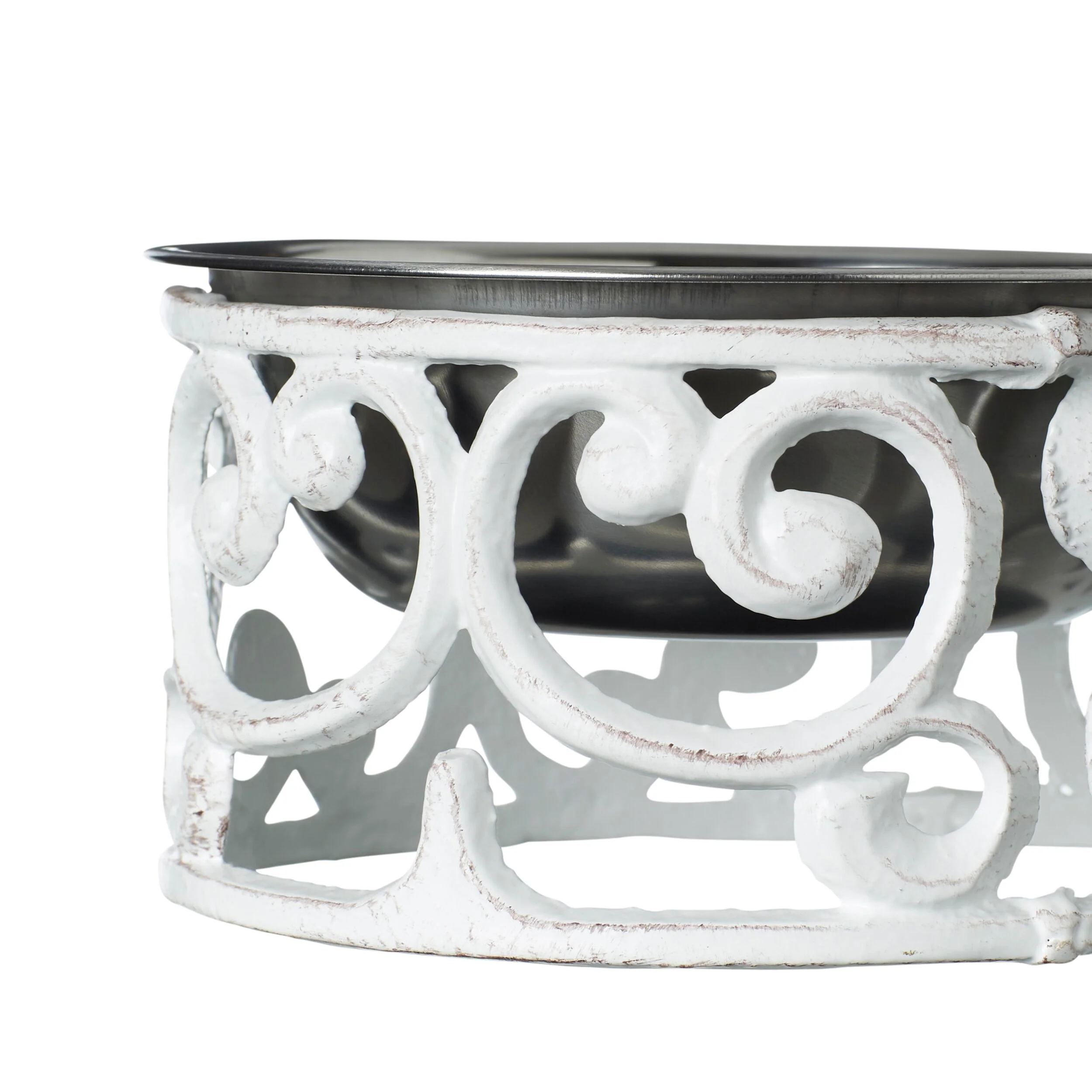 Metal Swirl Pet Bowl 17x17x9.5cm - Image 2